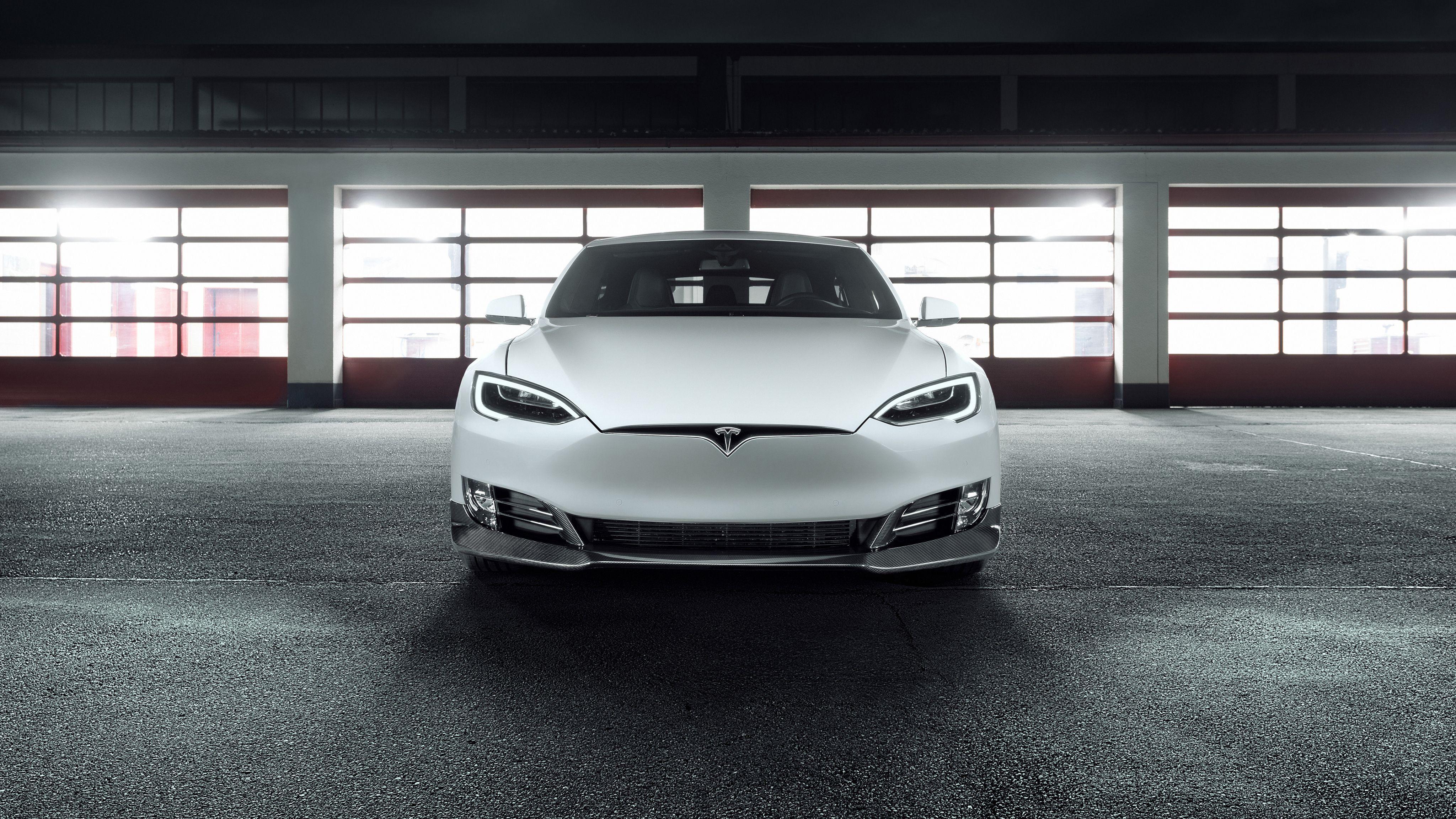 4096x2304 Tesla Model X Wallpaper