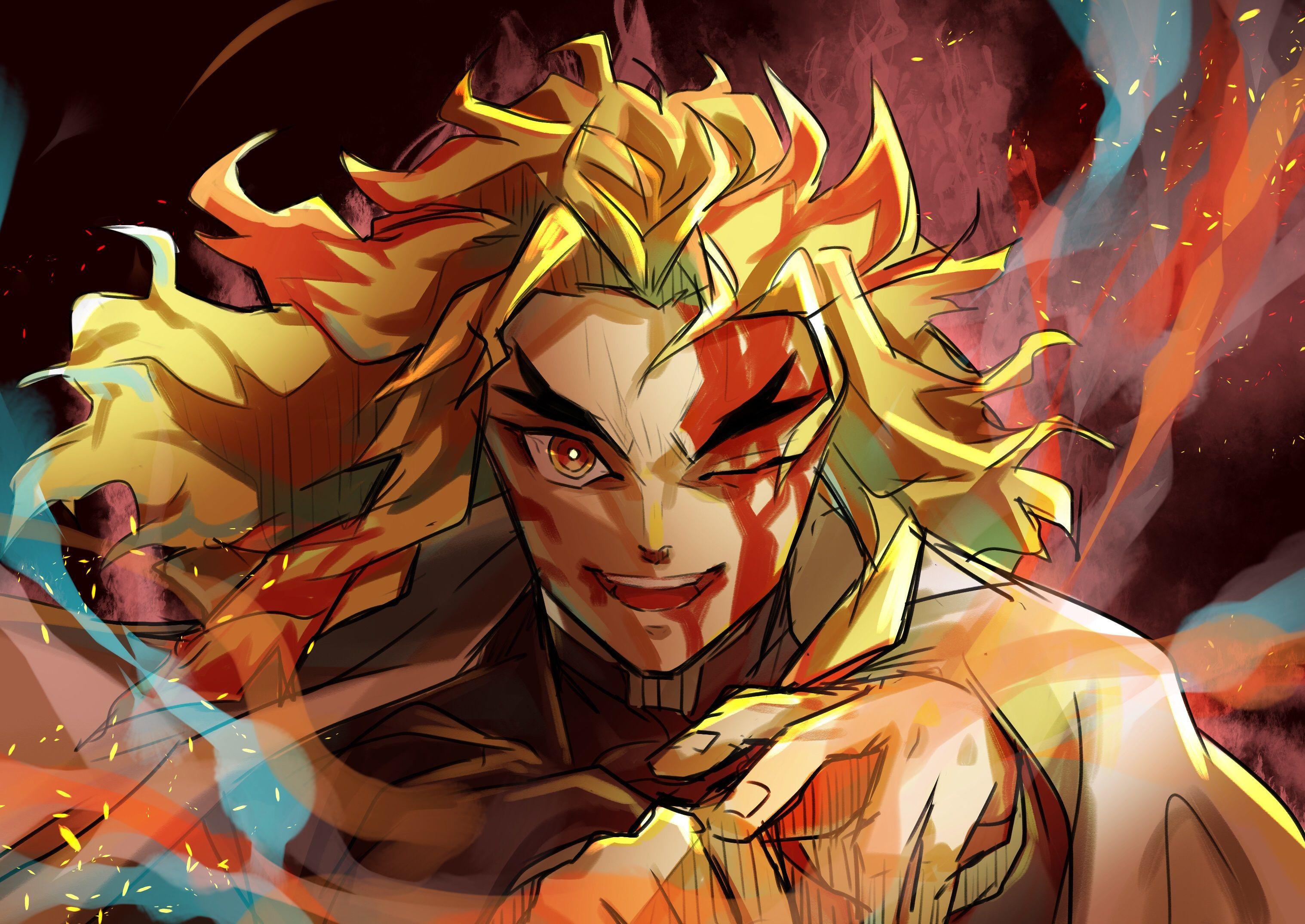 Rengoku Kyojuro Wallpaper 4K Gif : Kyojuro Rengoku 1080p 2k 4k 5k Hd