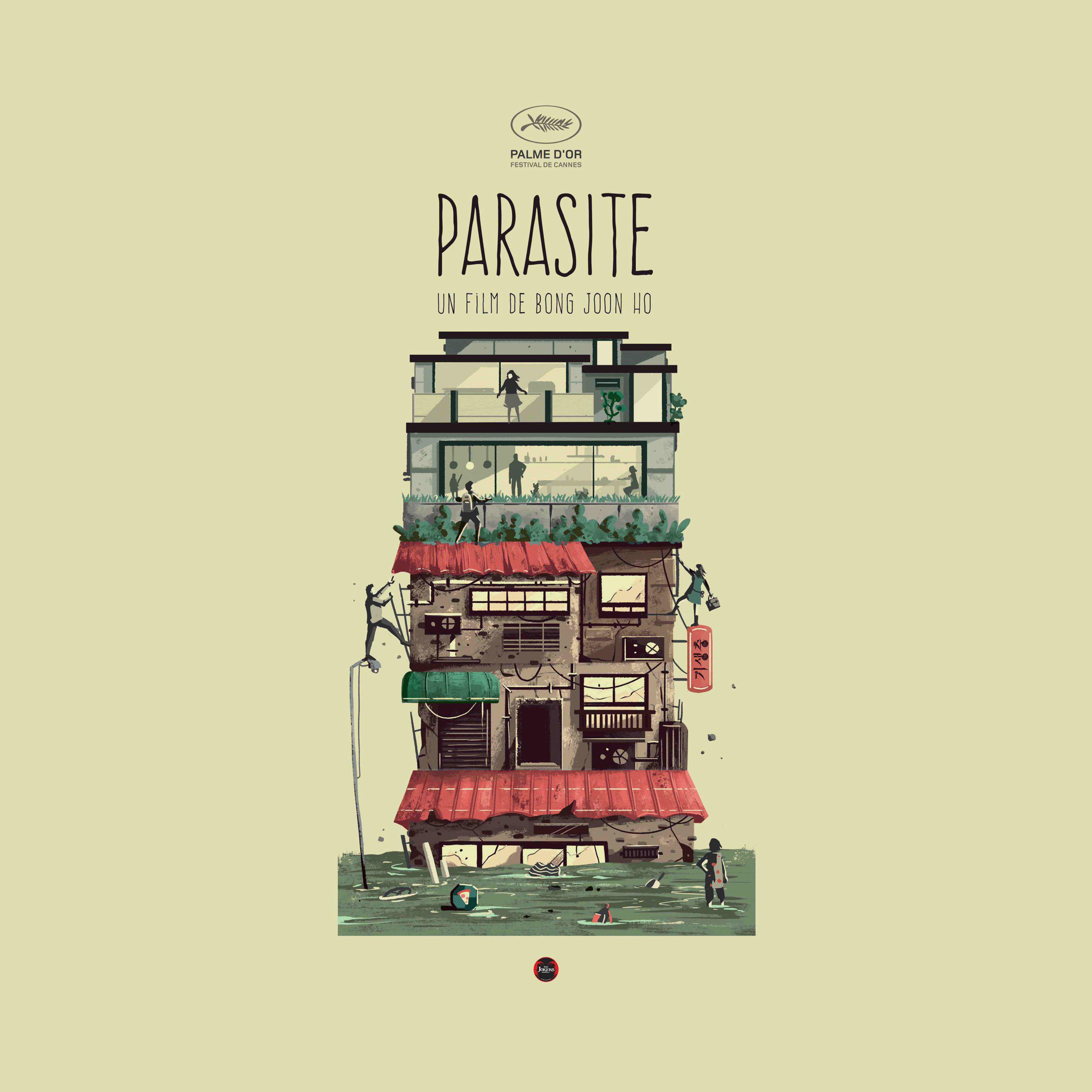 5120x5120 Art Film Poster Parasite Wallpaper