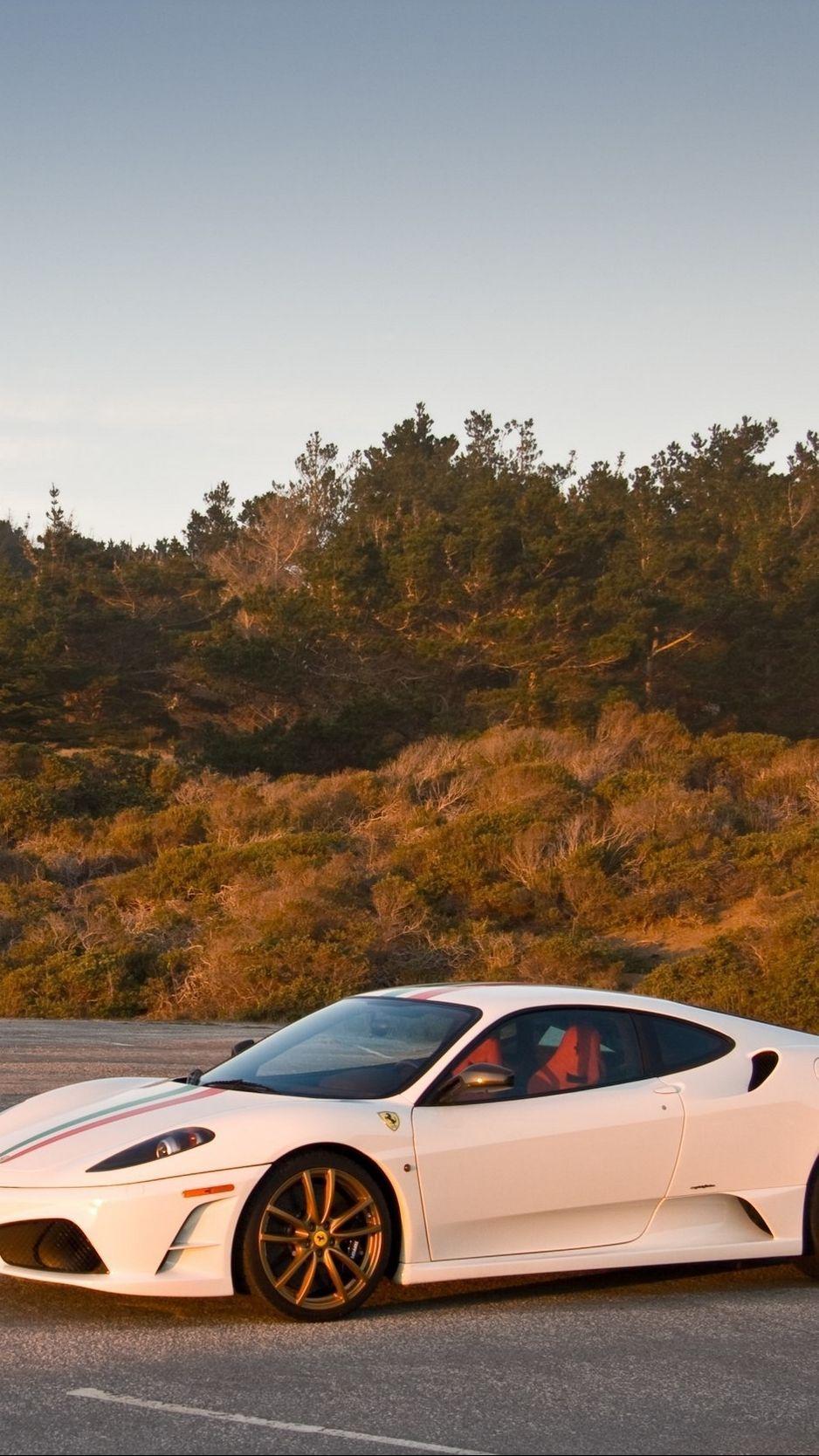 938x1668 Download wallpaper 938x1668 ferrari, white, stylish, sports car