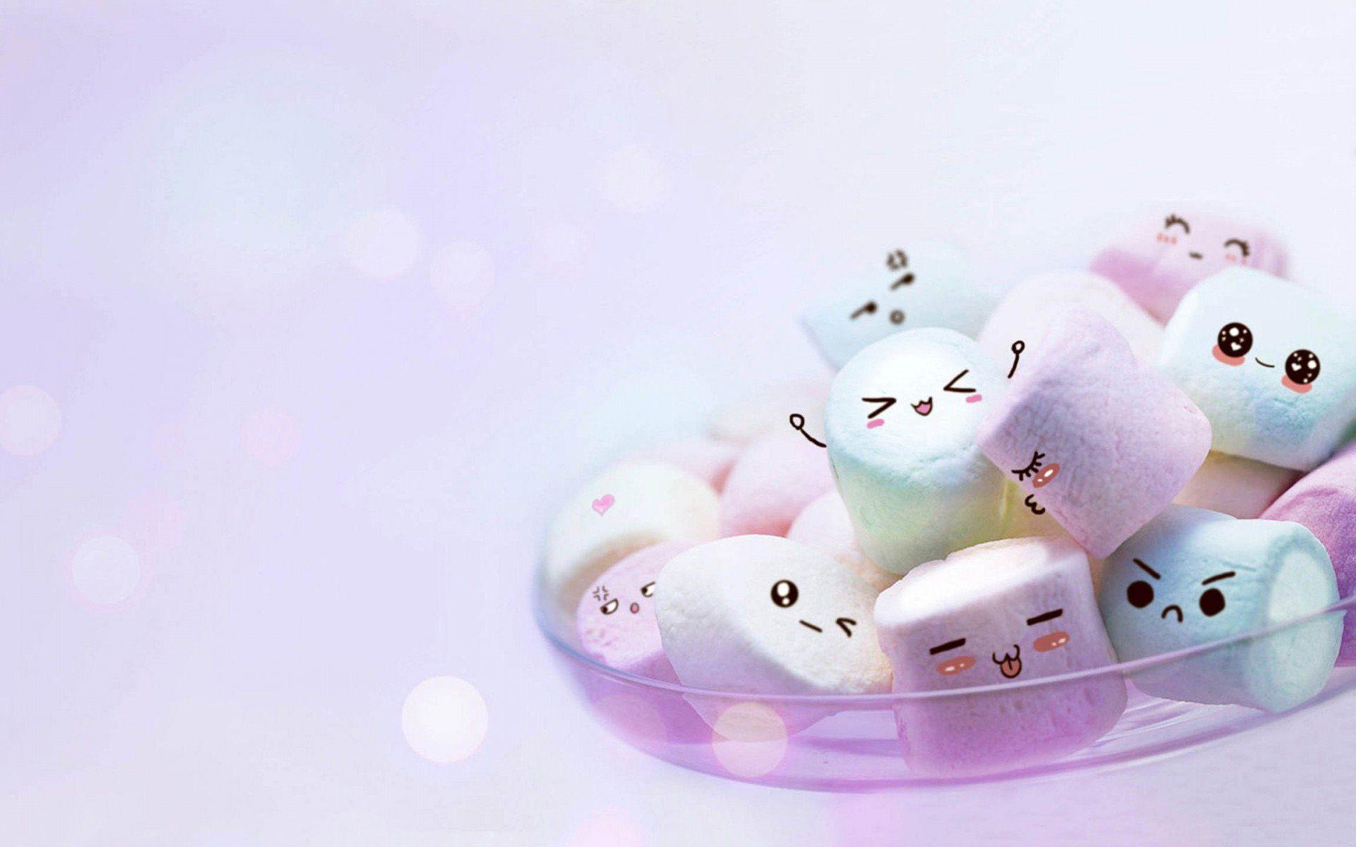 1920x1200 Cute Marshmallow Wallpaper