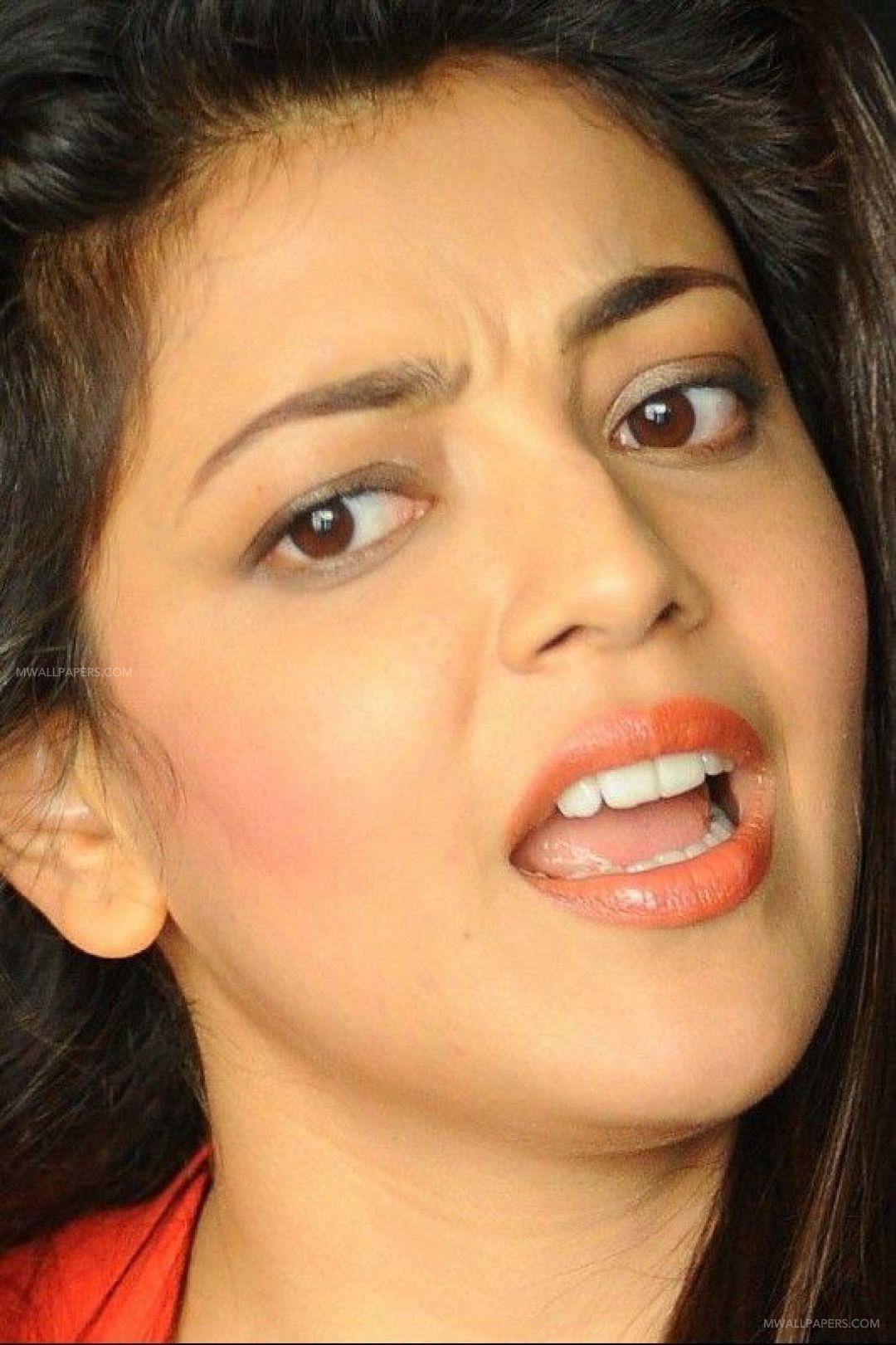 1080x1621 Kajal Aggarwal Hot Face Expression Image / Wallpaper