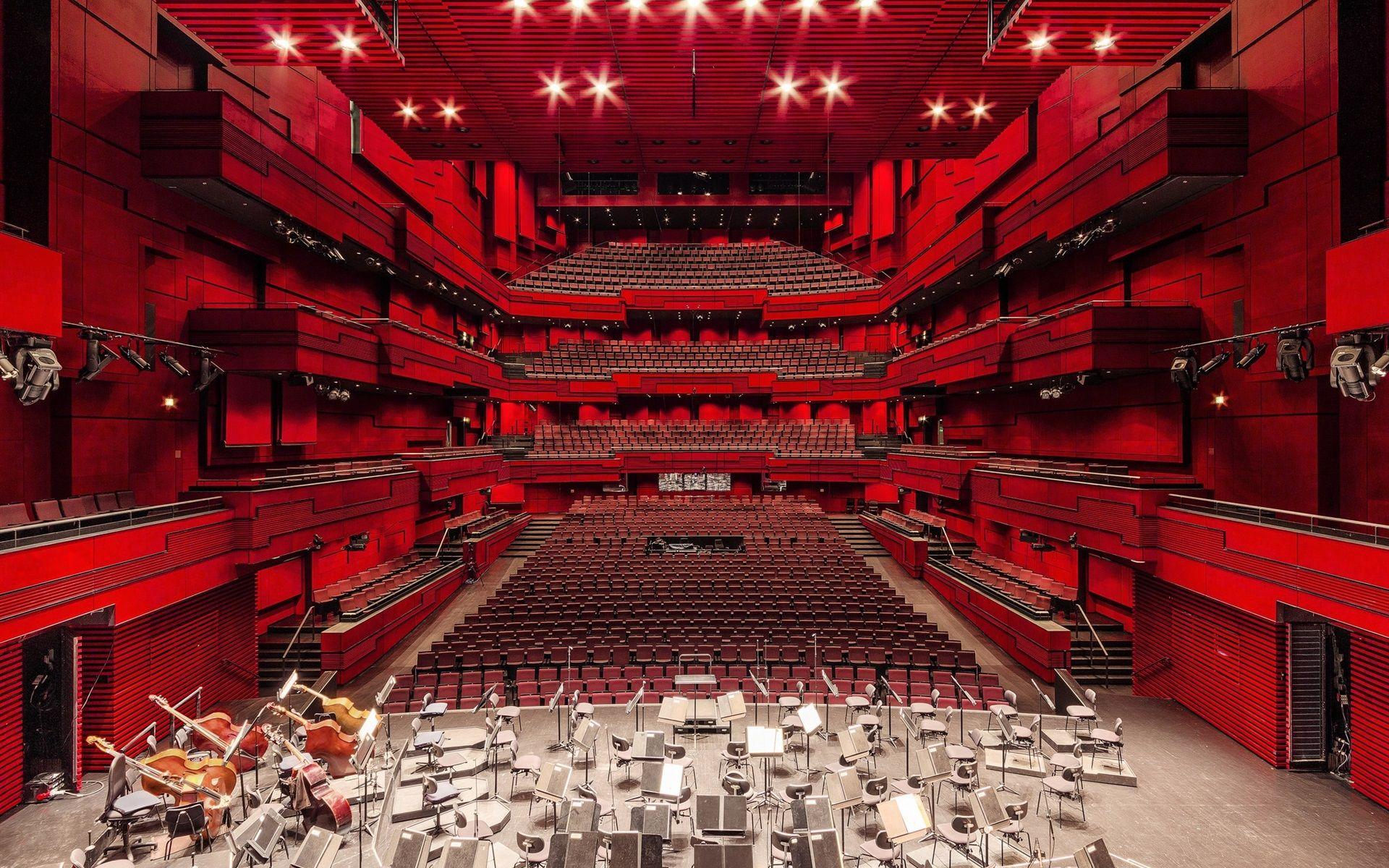 1920x1200 Wallpaper Theater, seats, stage, lights 1920x1200 HD Picture, Image