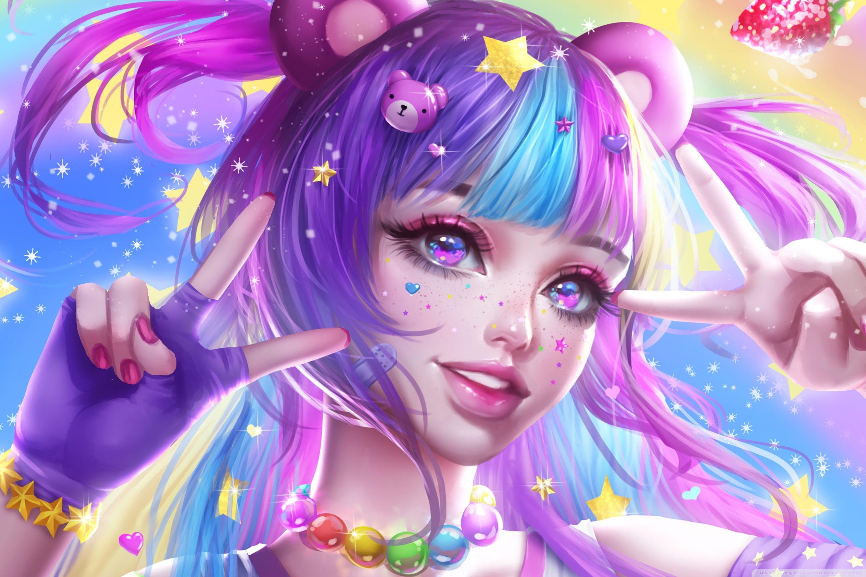 3000x2000 Cute Girl Anime Ultra HD Desktop Background Wallpaper
