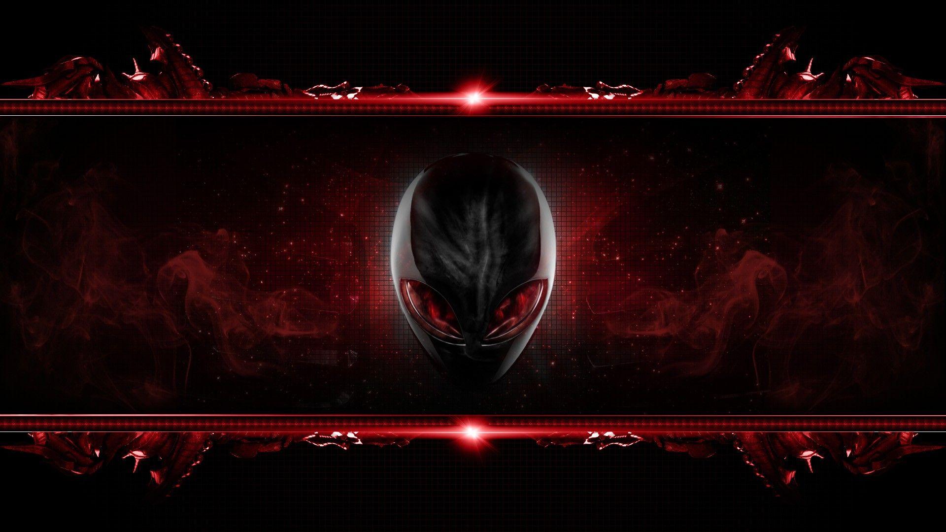 1920x1080 Red Alienware Wallpaper