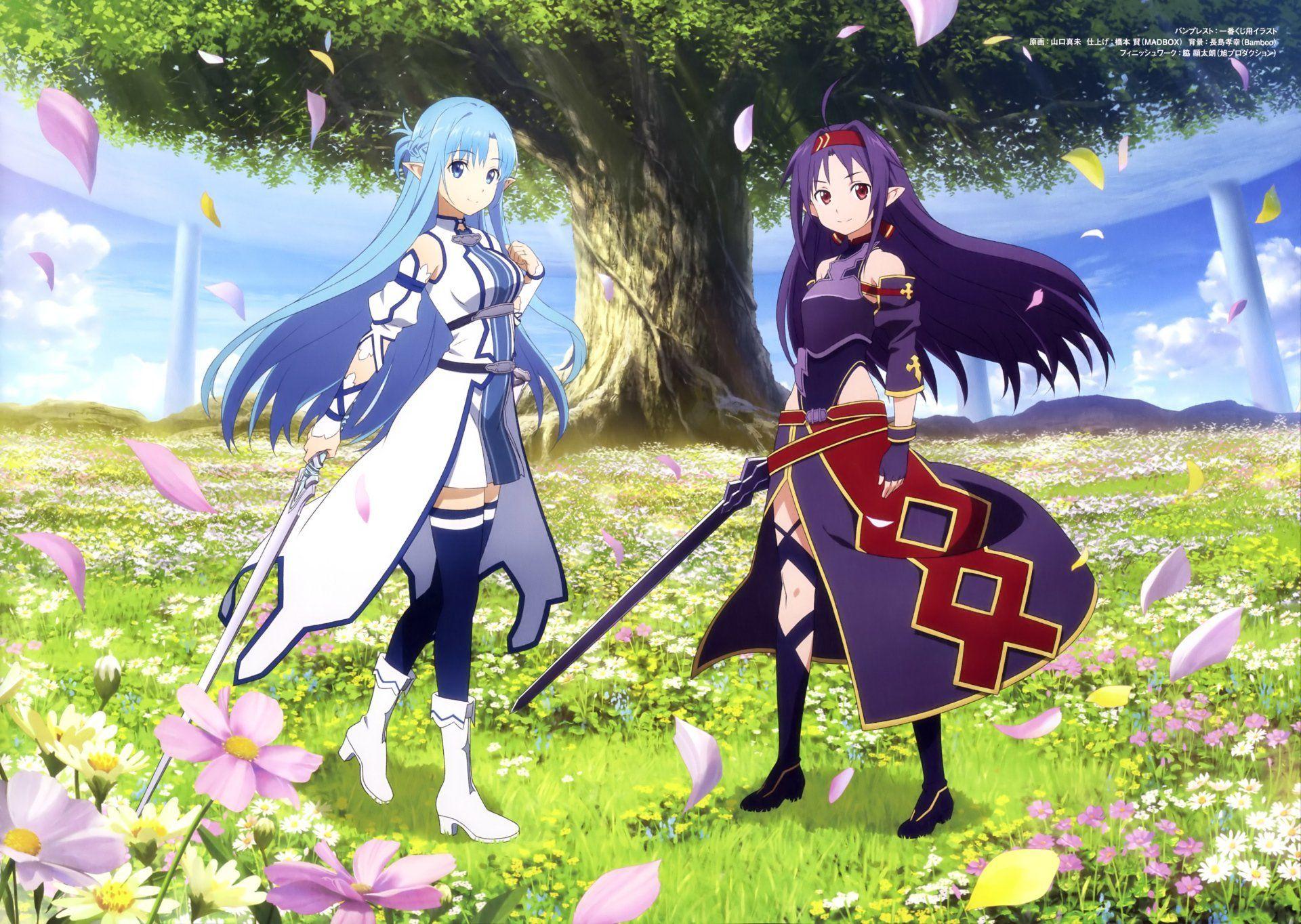 1920x1364 Anime Sword Art Online Yuuki Konno Asuna Yuuki Wallpaper