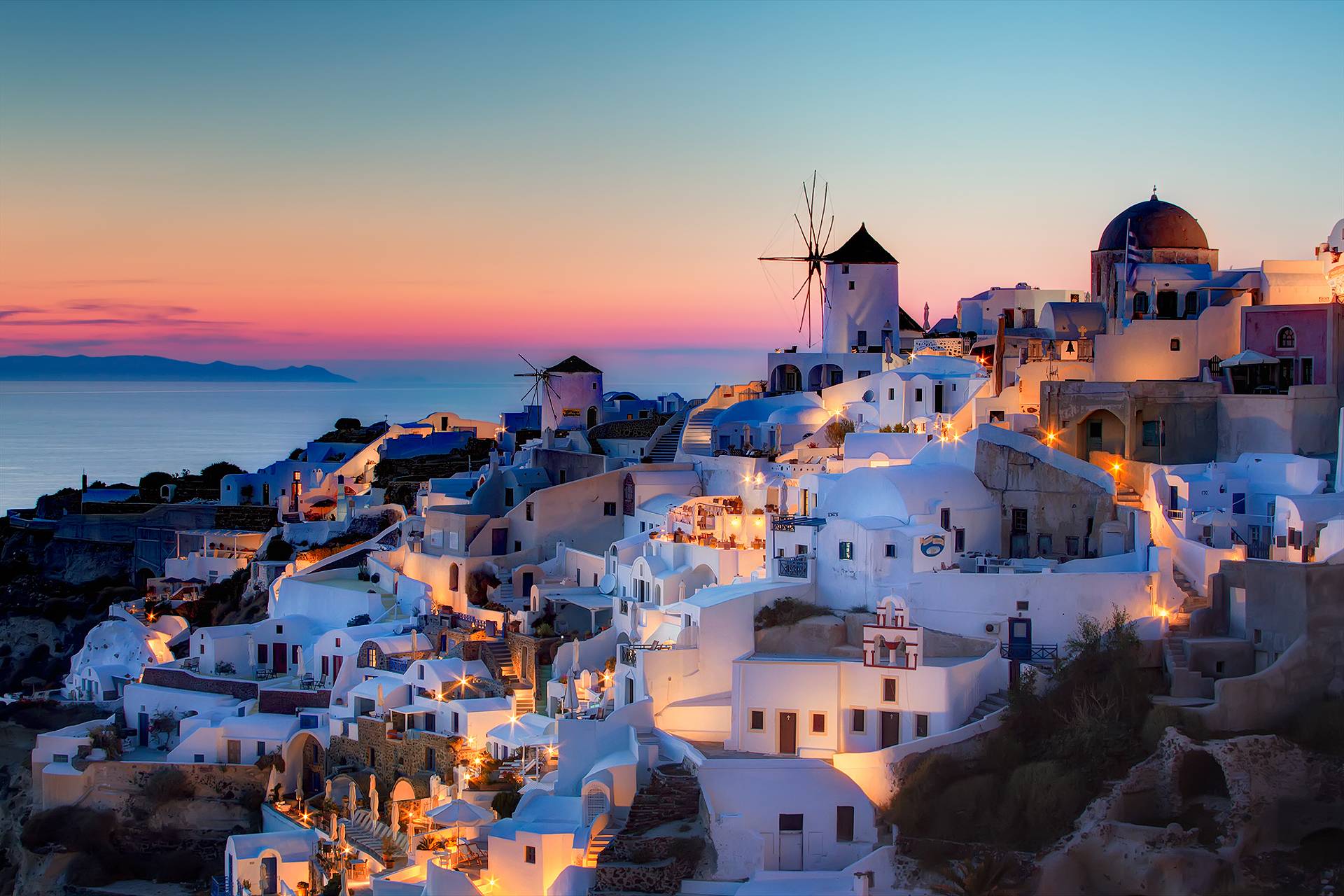 1920x1280 Santorini Wallpaper