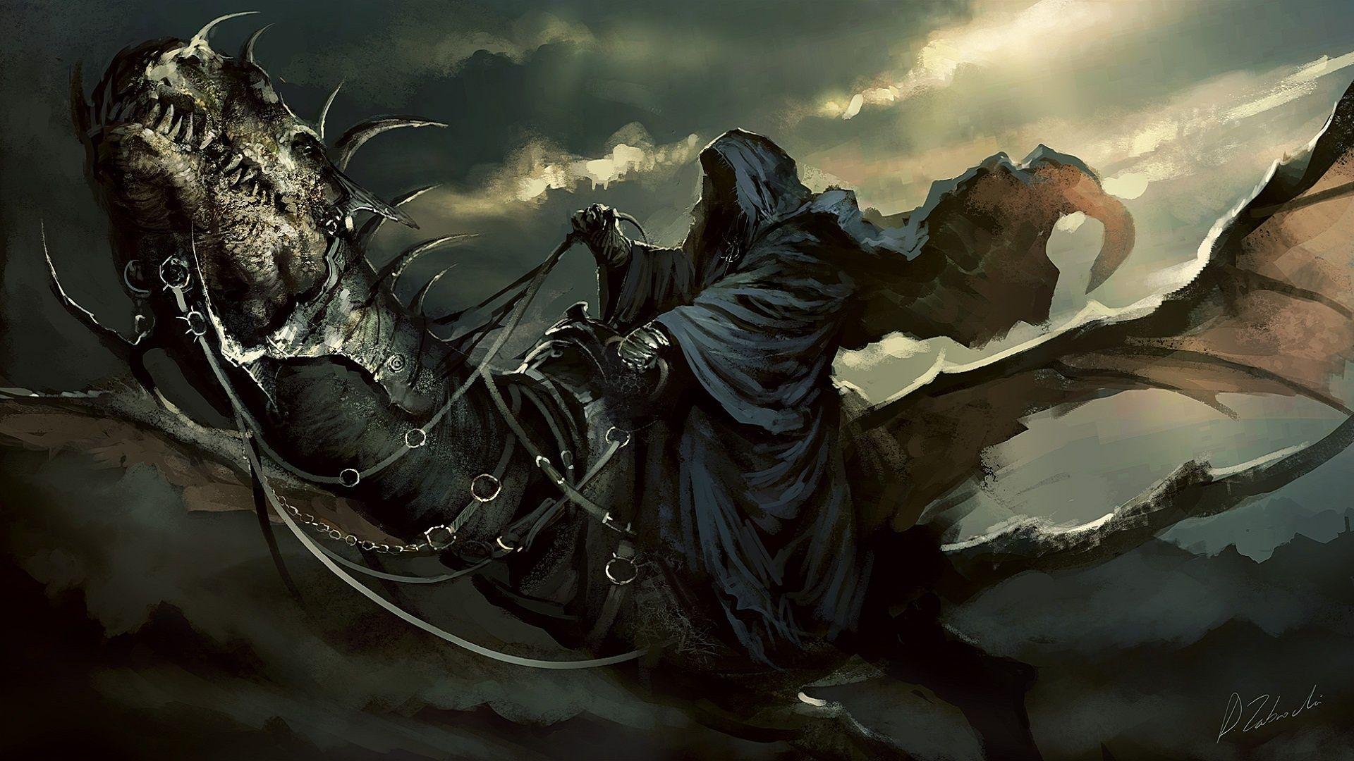 1920x1080 lord, Of, The, Rings, Reaper, Dragon, Dark Wallpaper HD / Desktop