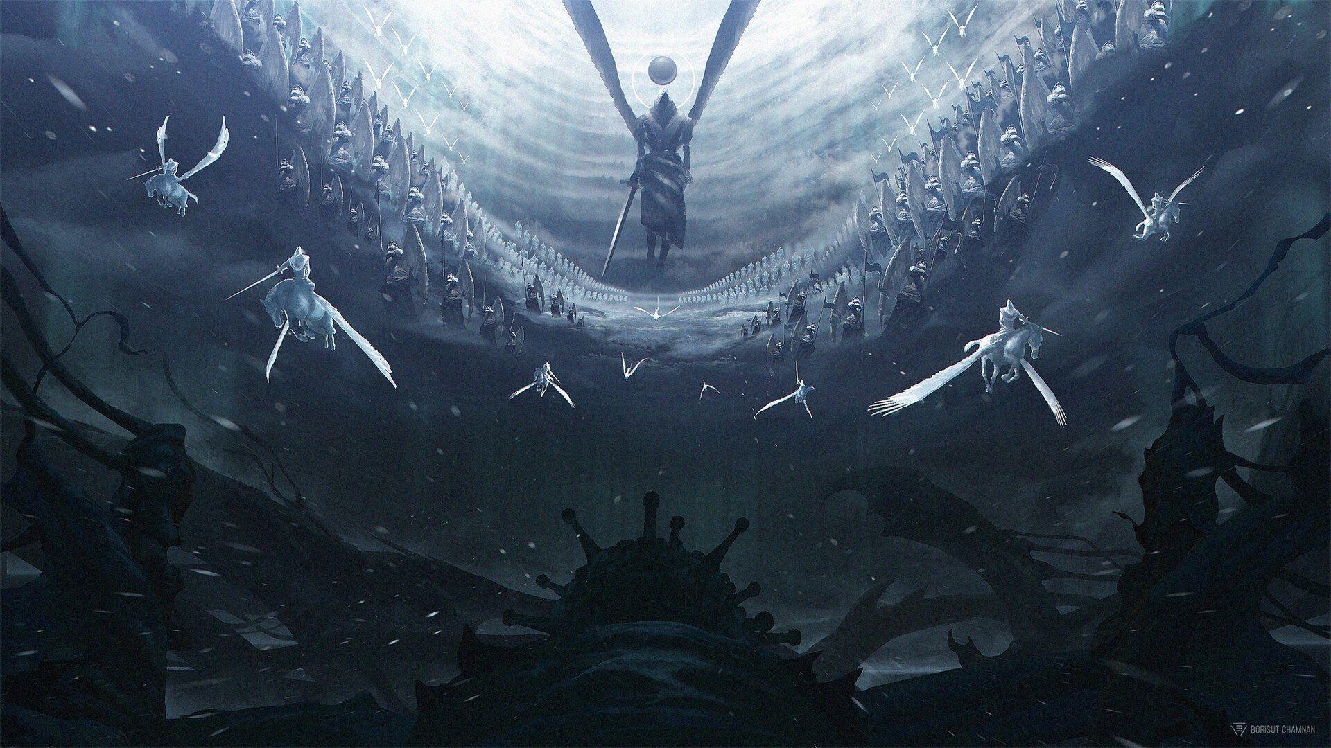1920x1080 Corona Darklord VS Army of Humans HD Wallpaper. Background Image