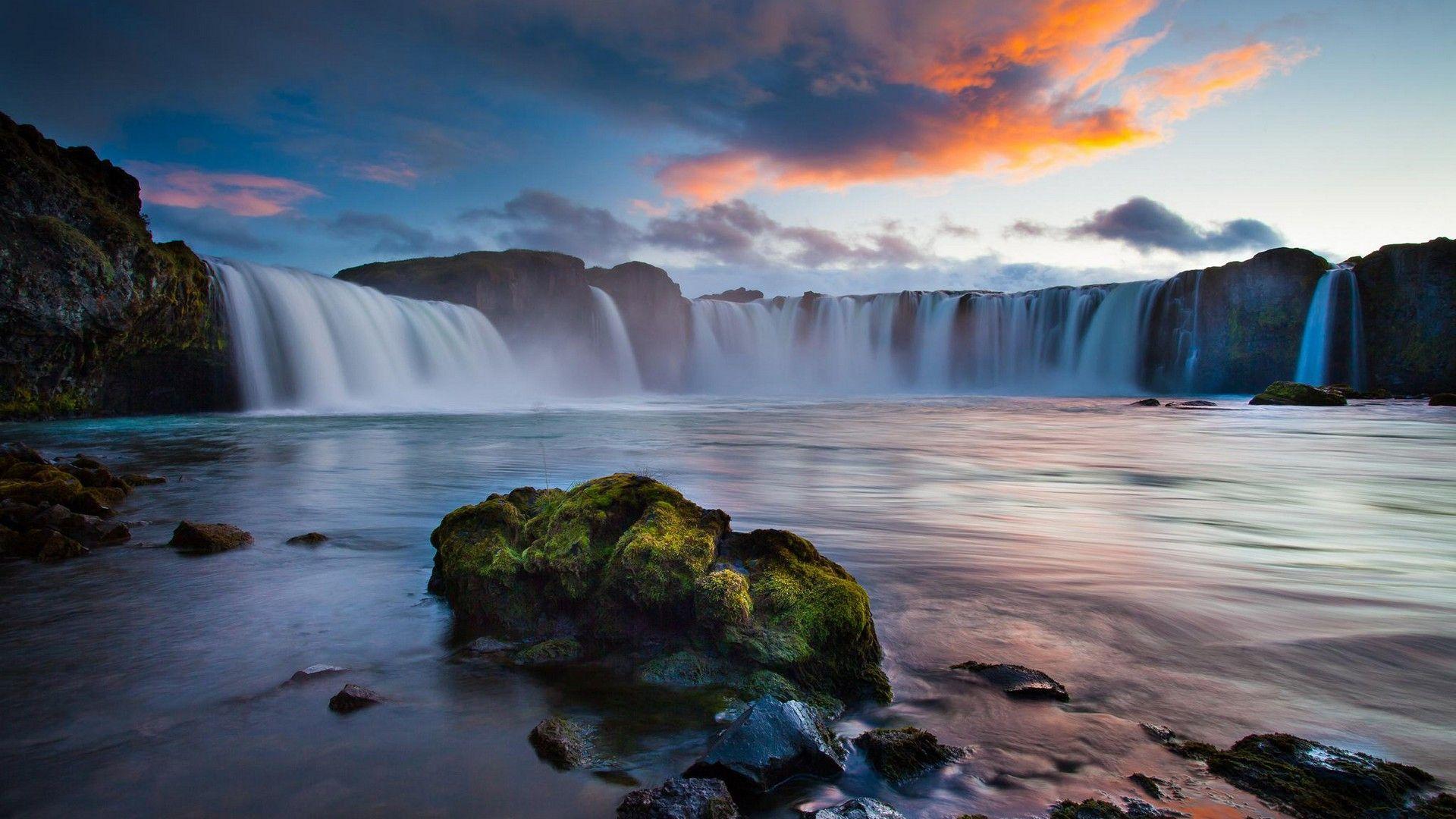 1920x1080 Beautiful Landscape Wallpaper HD Resolution Waterfalls In Iceland