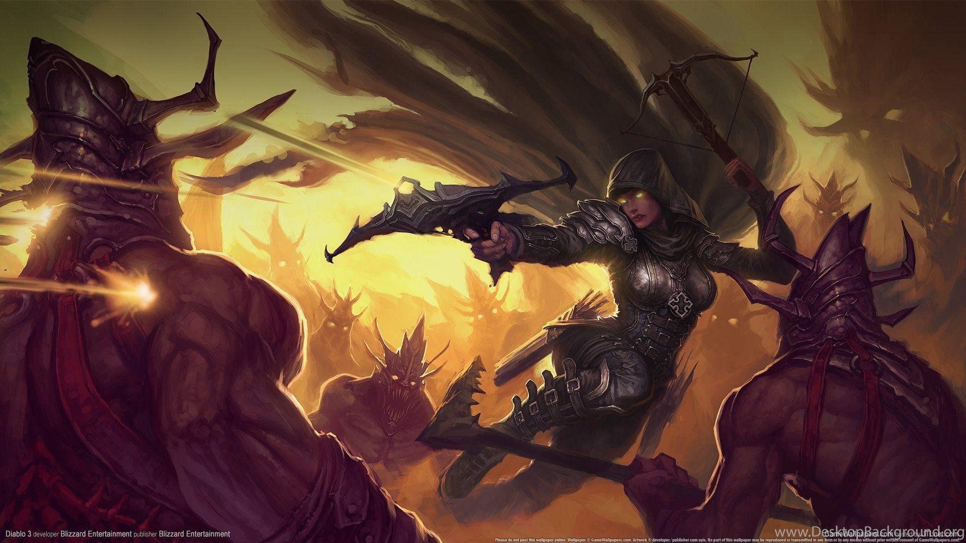 1920x1080 Games Wallpaper: Demon Hunter Diablo Phone Wallpaper For Desktop. Desktop Background