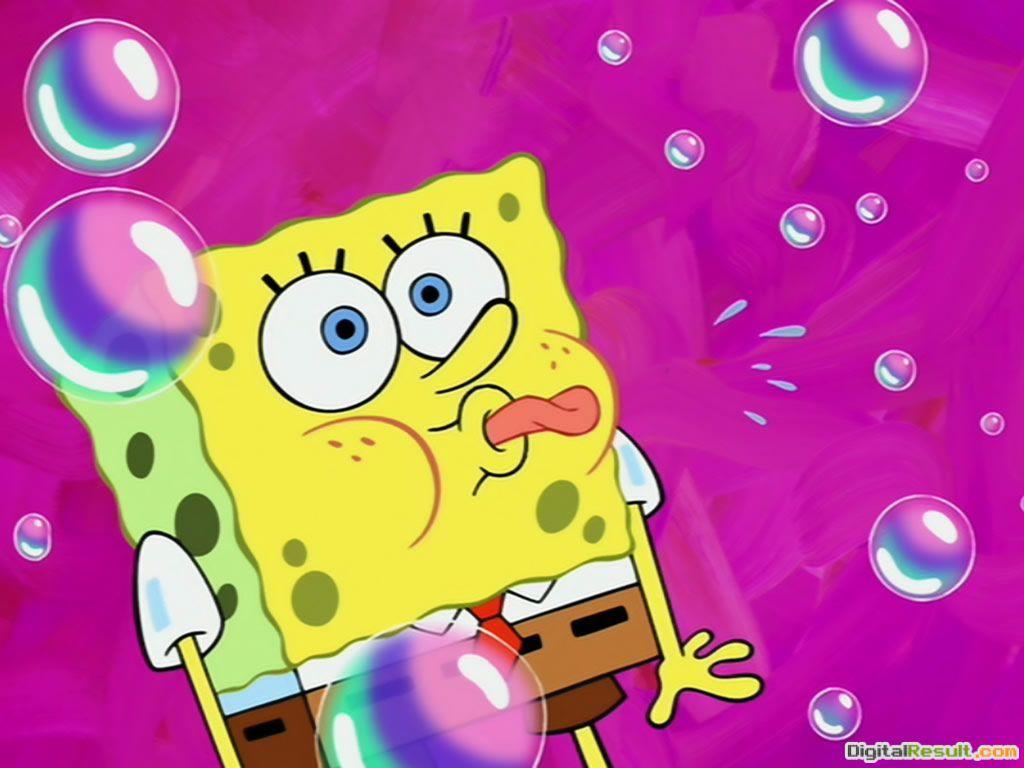 1024x768 spongebob spongebob wallpaper trip smile sliding rainbow