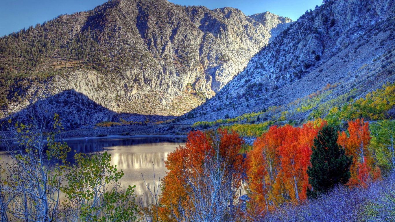 1366x768 Download wallpaper 1366x768 nature, autumn, mountains tablet