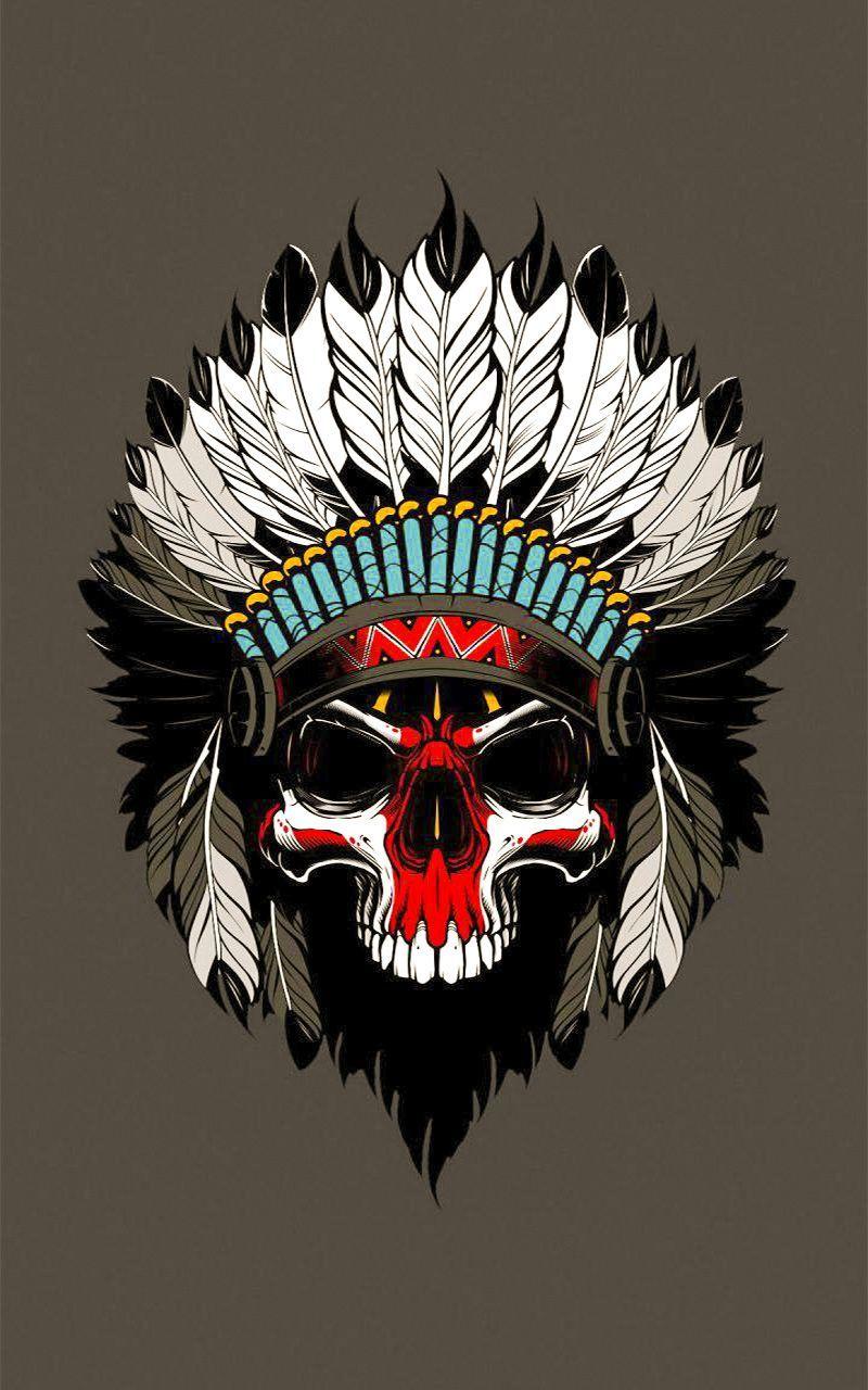 American Indian Skull Wallpapers Top Free American Indian Skull Backgrounds Wallpaperaccess