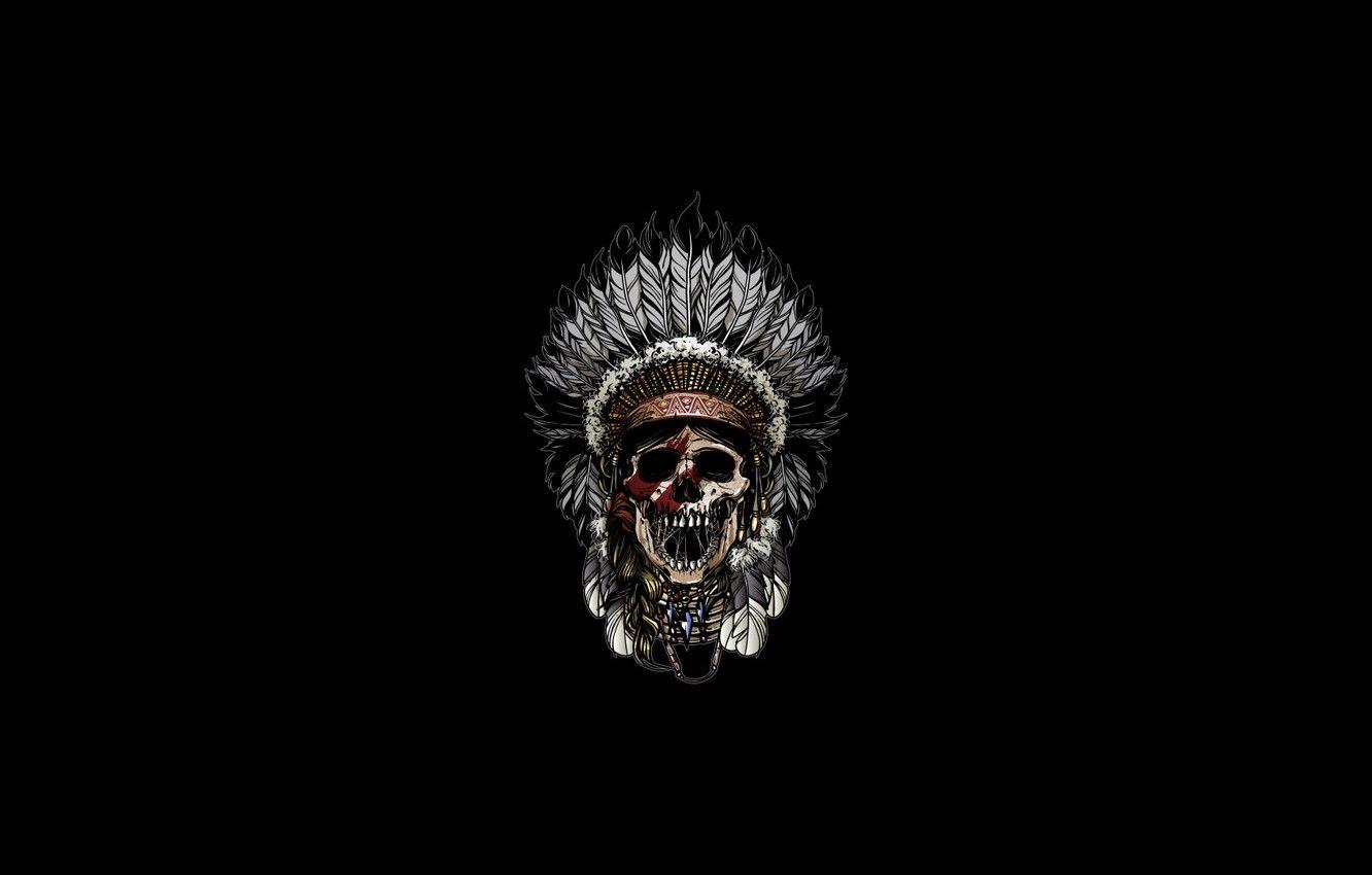 1332x850 Wallpaper Minimalism, Skull, Style, Background, Art, Art, Style