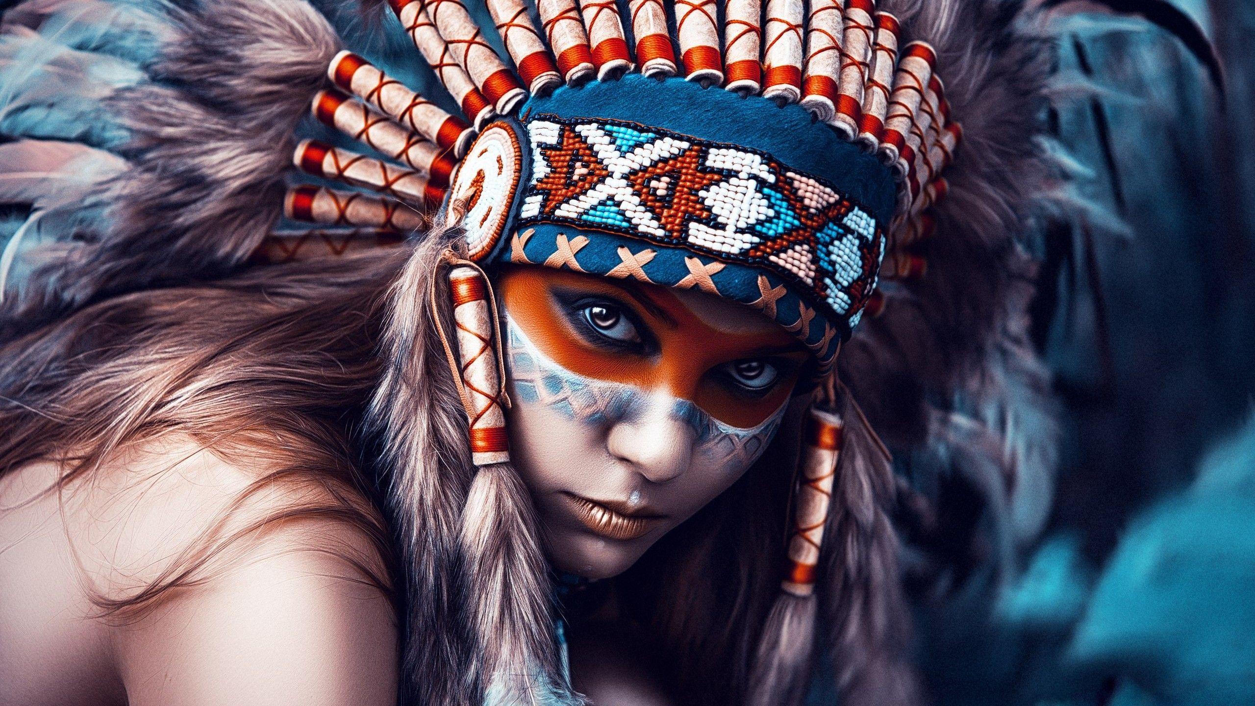 2560x1440 Indian Skull Wallpaper