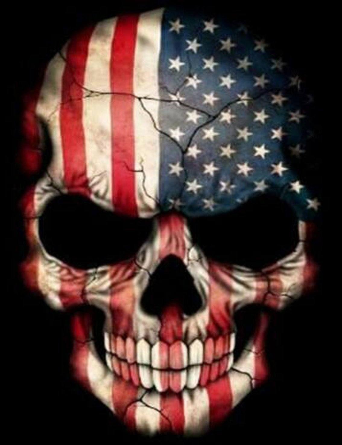 1134x1474 American Skull. Skull wallpaper, Skull