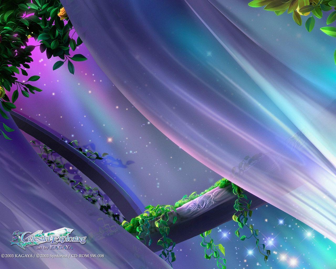1280x1024 Free download Fantasy Art Kagaya Celestial Exploring Paintings
