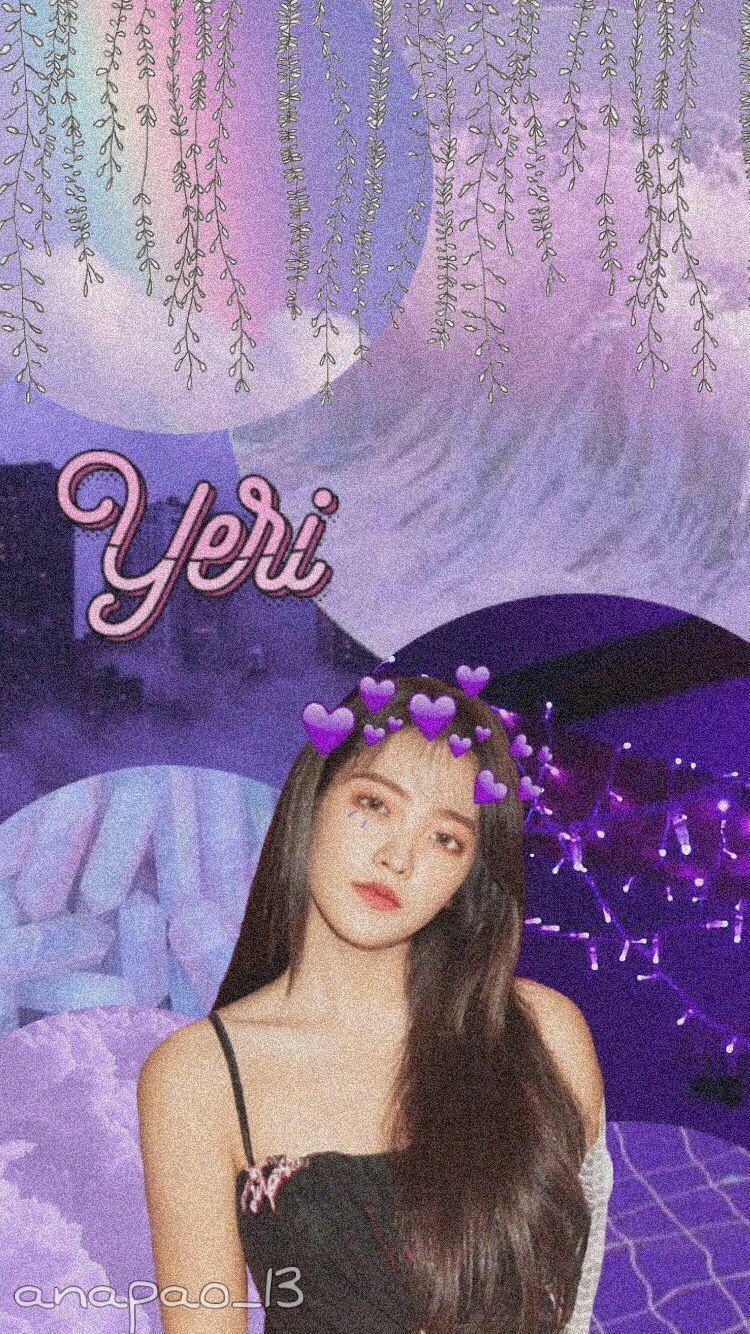 750x1334 redvelvet yeri wallpaper purple aesthetic freetoedit