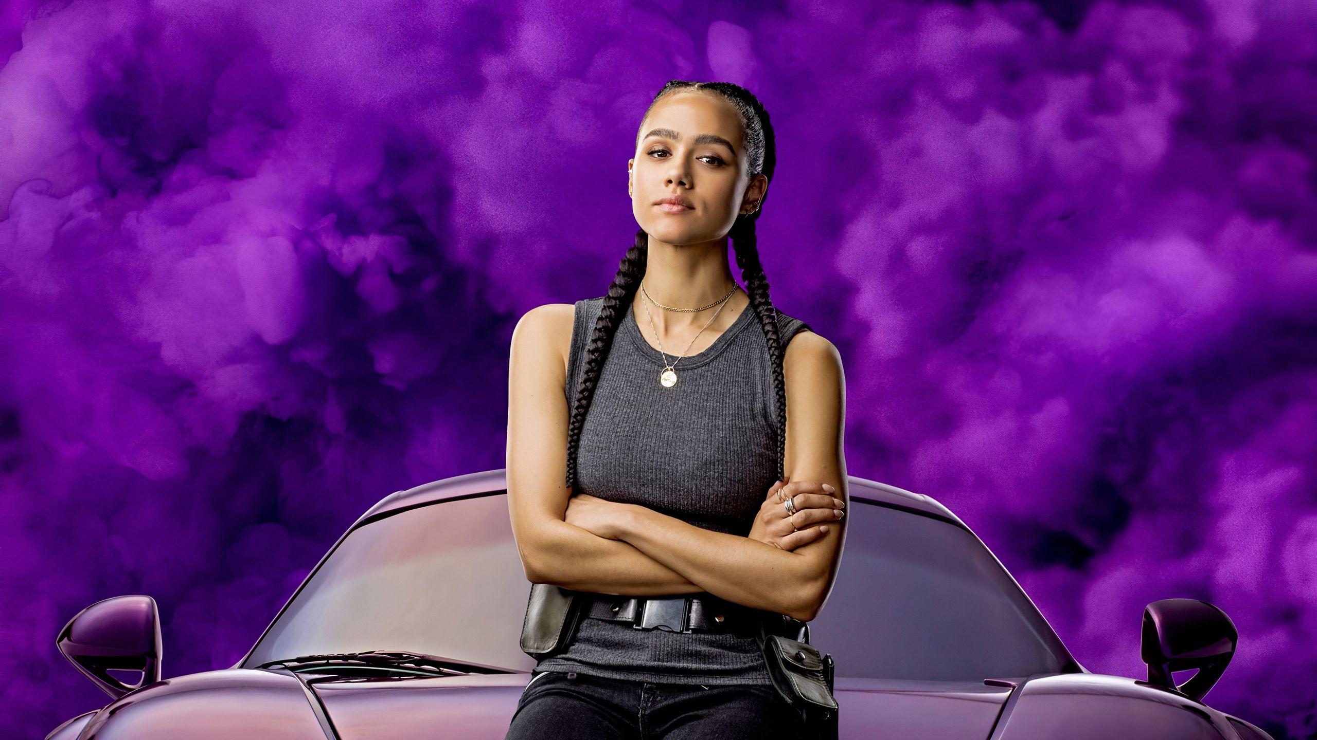 2560x1440 Nathalie Emmanuel Fast And Furious 9 Wallpaper