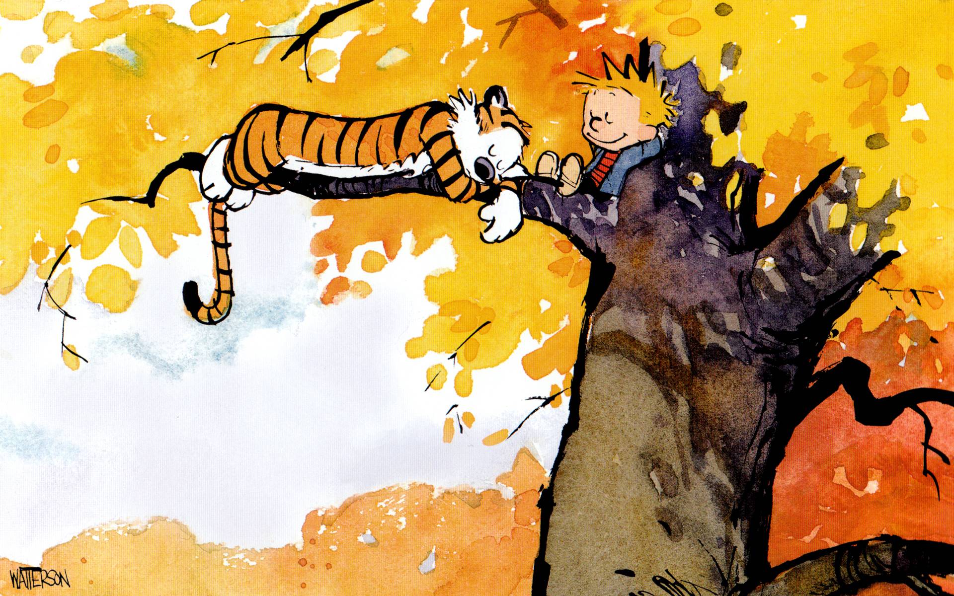 1920x1200 Calvin And Hobbes Desktop