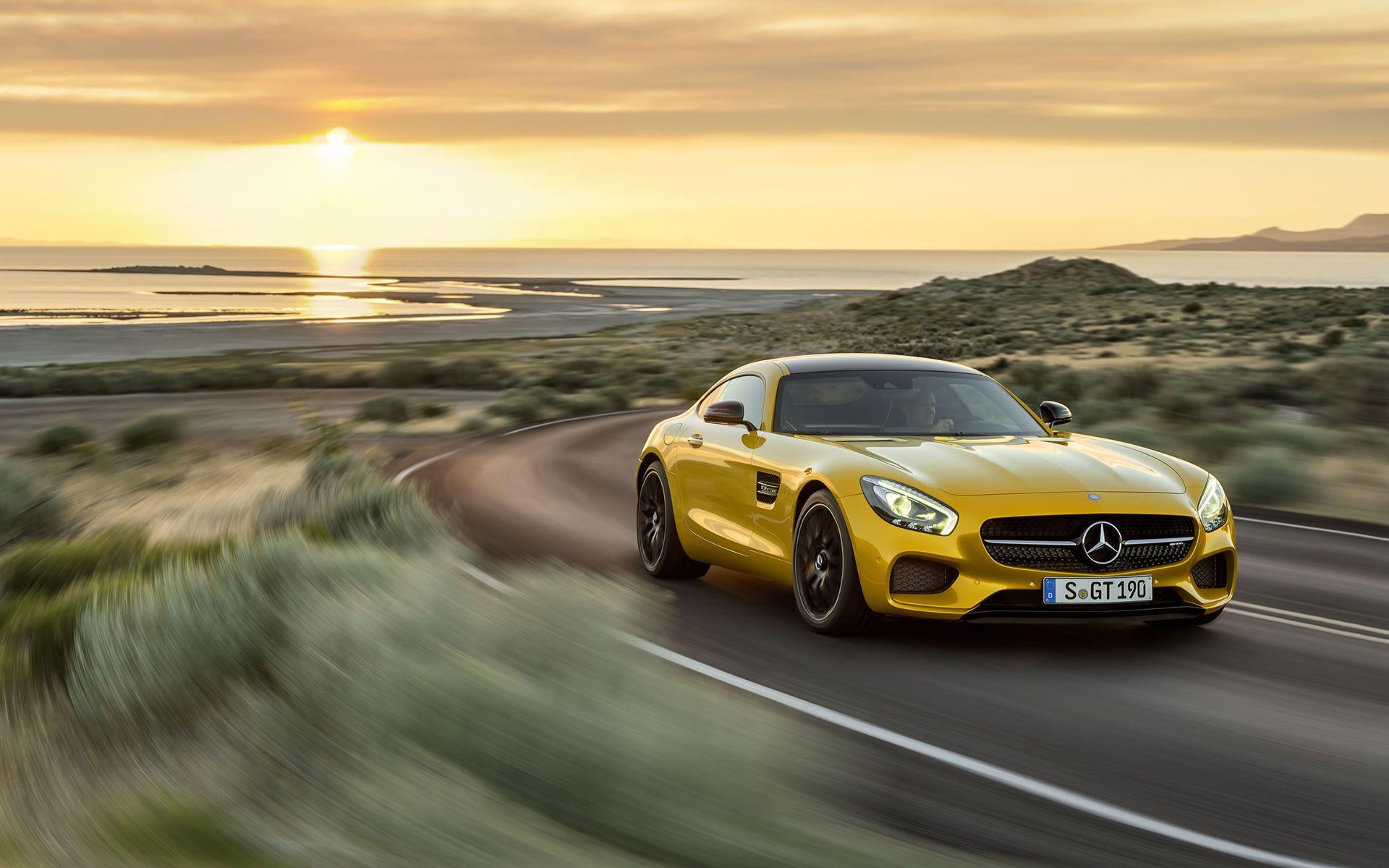 1920x1200 Mercedes Benz AMG GT S Wallpaper X Yellow Color