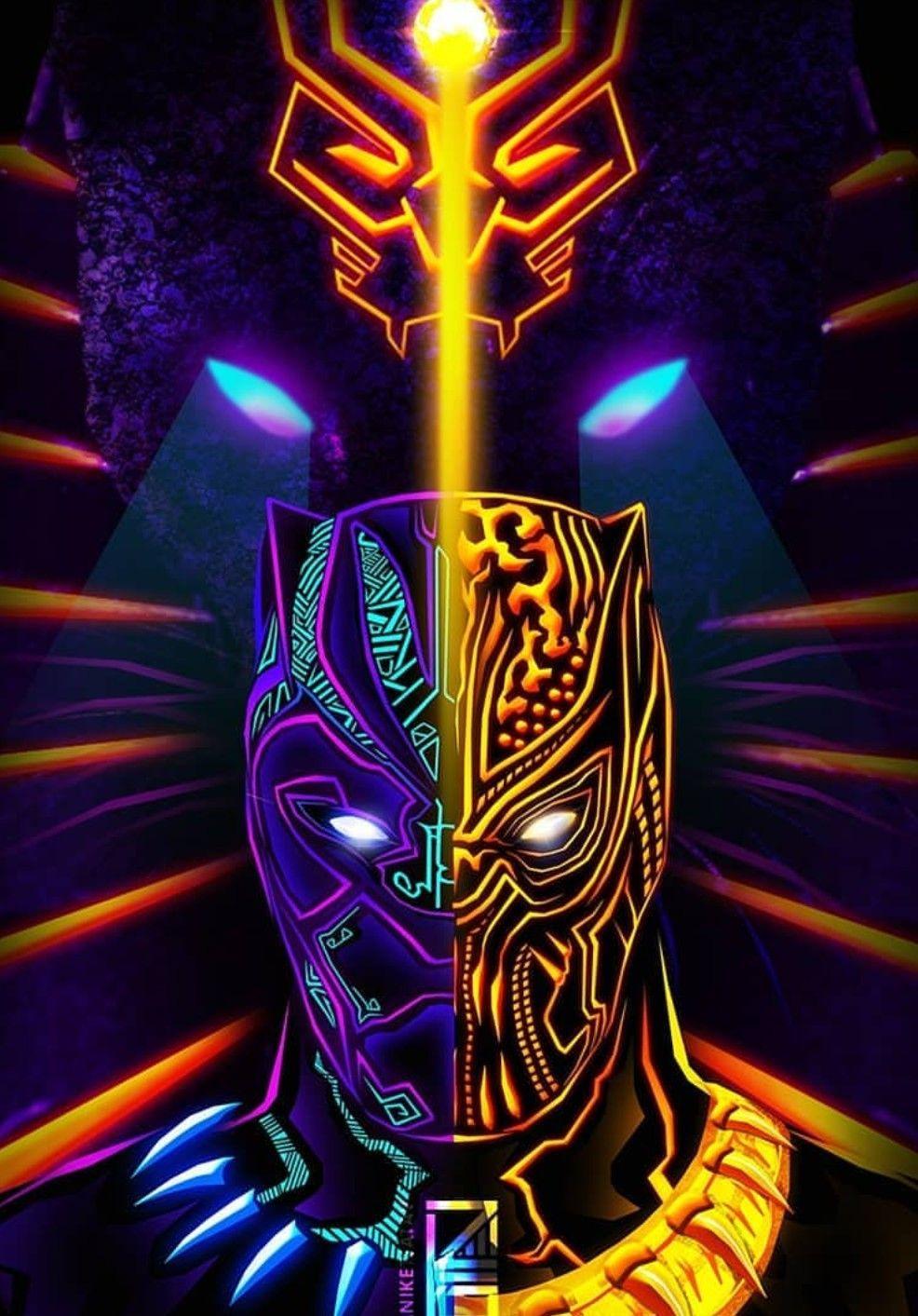 986x1413 Black Panther & Golden Jaguar, T'Challa. Black panther marvel