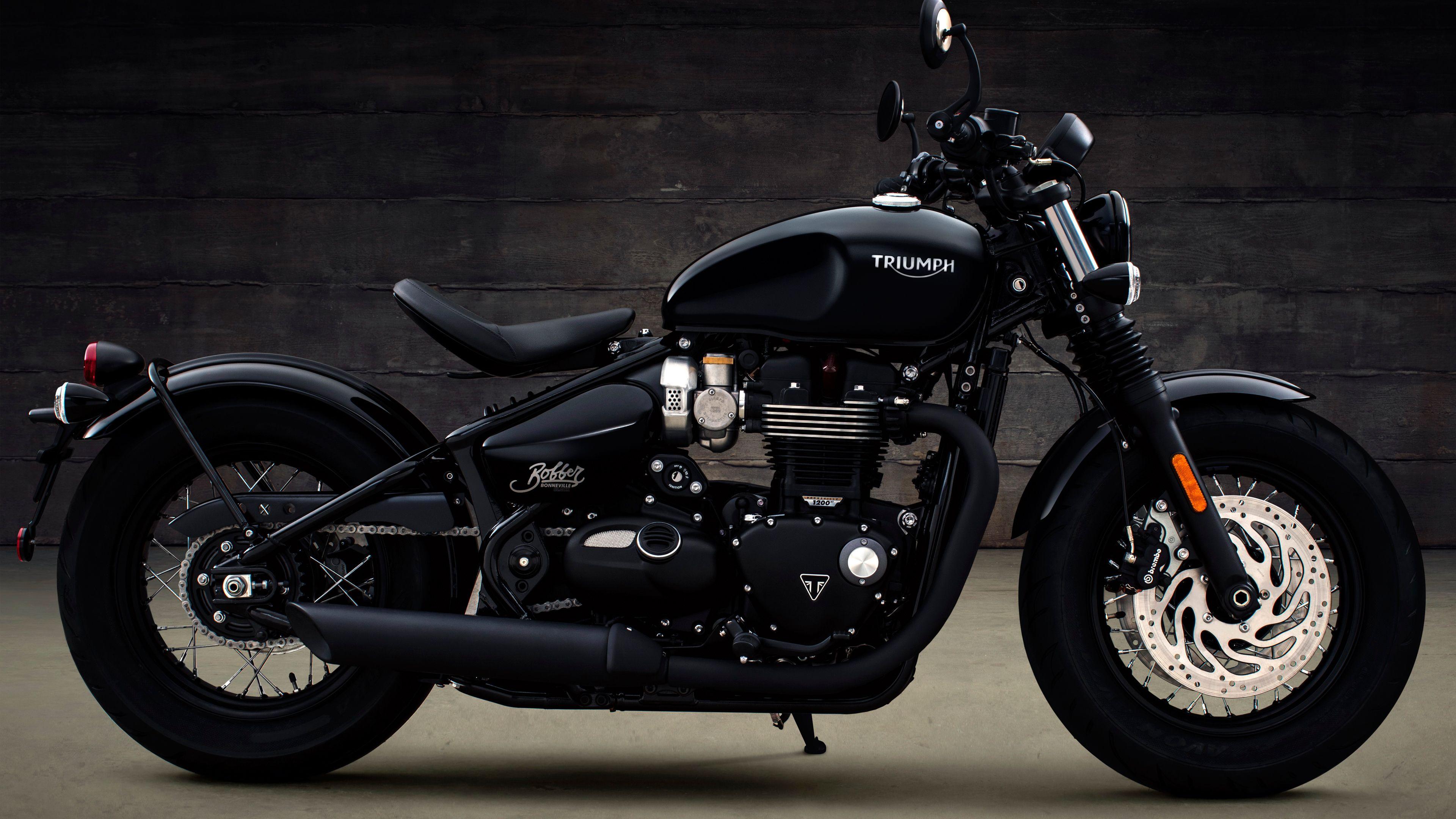 3840x2160 Triumph Bonneville Bobber 4k Ultra HD Wallpaper. Background Image