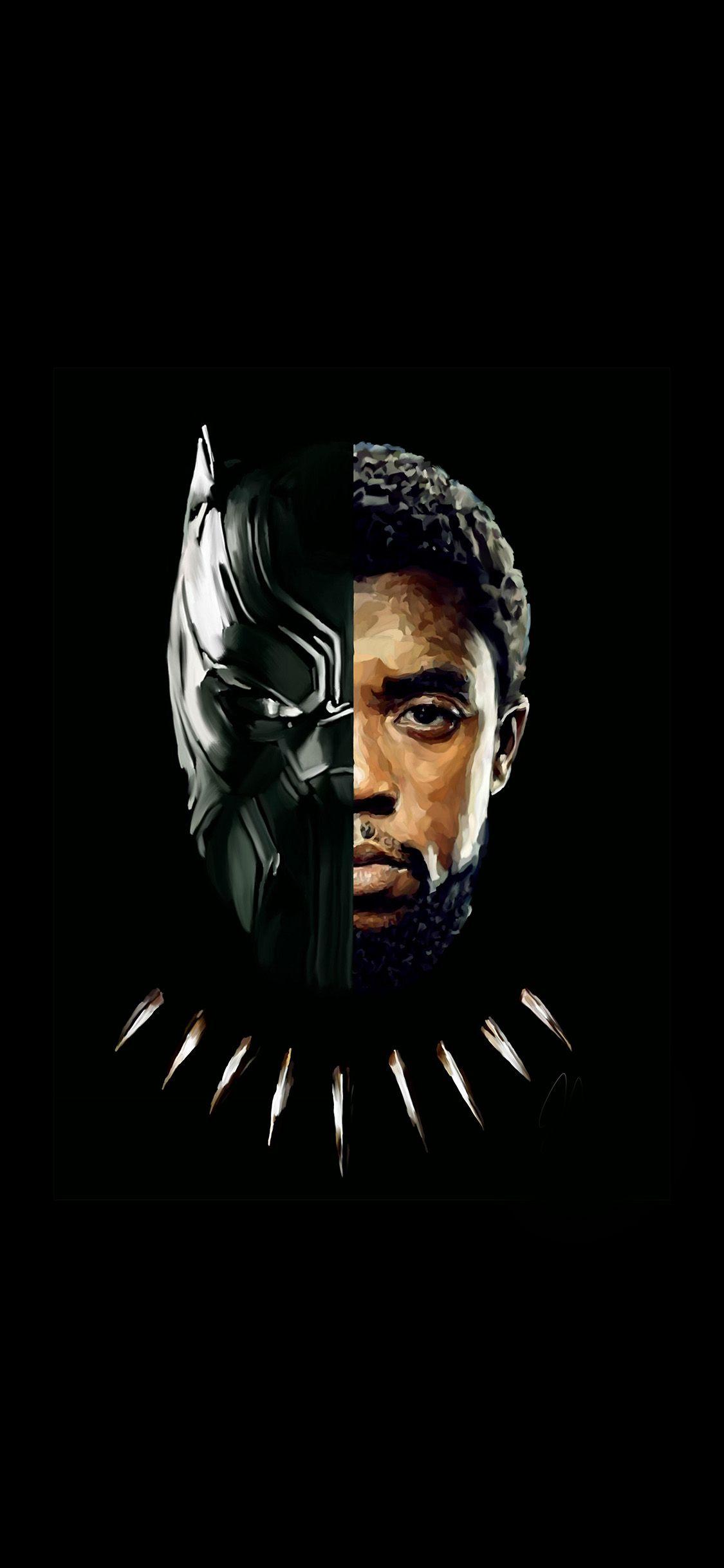 1125x2436 iPhone X wallpaper. hero avengers black panther art illustration