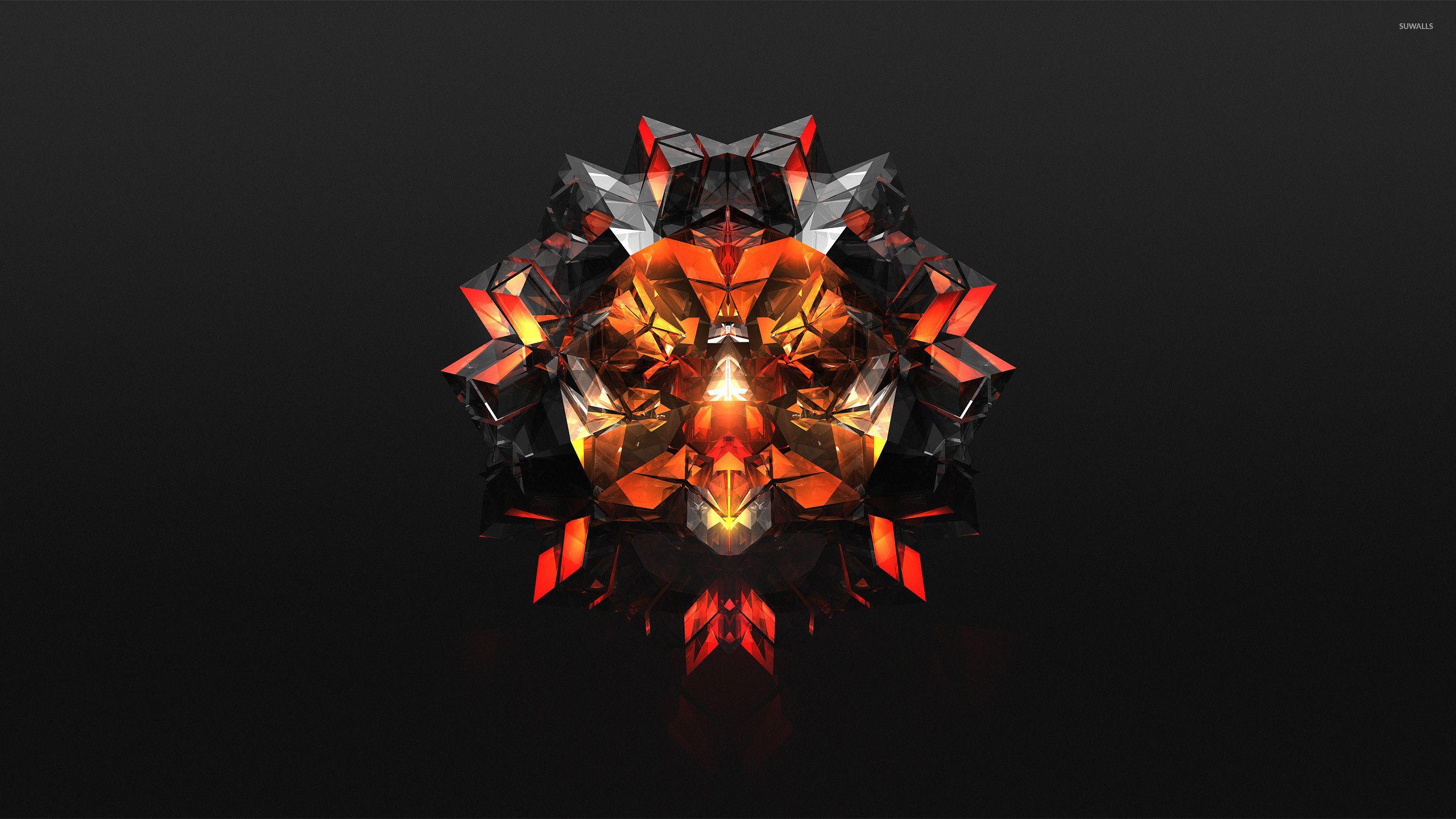 2560x1440 Black and orange diamond wallpaper wallpaper