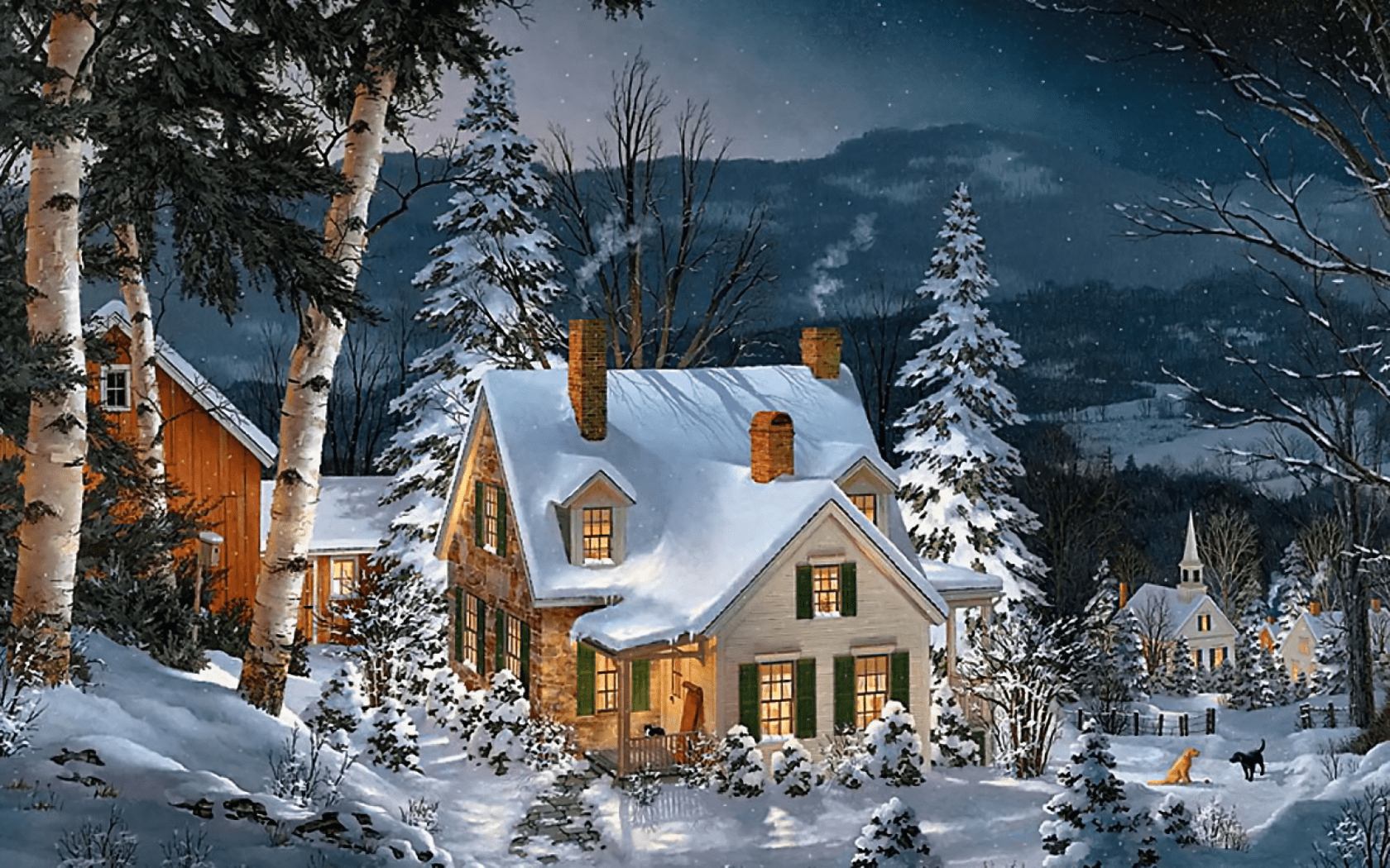 1680x1050 Street in Winter Wallpaper and Background Imagex1050