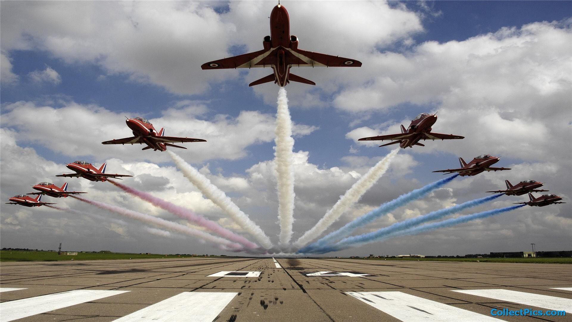 1920x1080 Indian Air Force With Flag Wallpaper HD