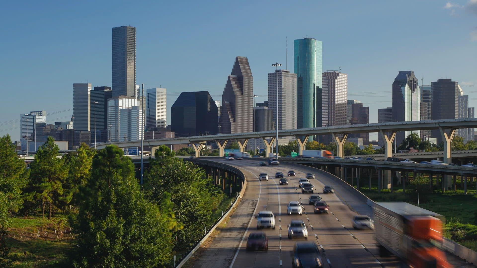 1920x1080 Downtown City Houston Texas Wallpaper