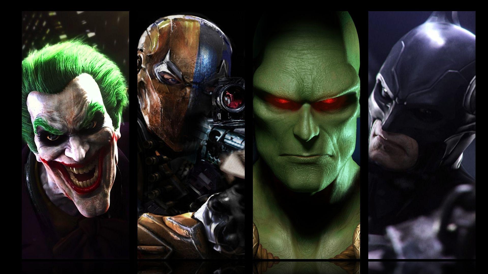 1920x1080 Batman, Joker, Martian, Deathstroke, Slade Wilson Wallpaper HD