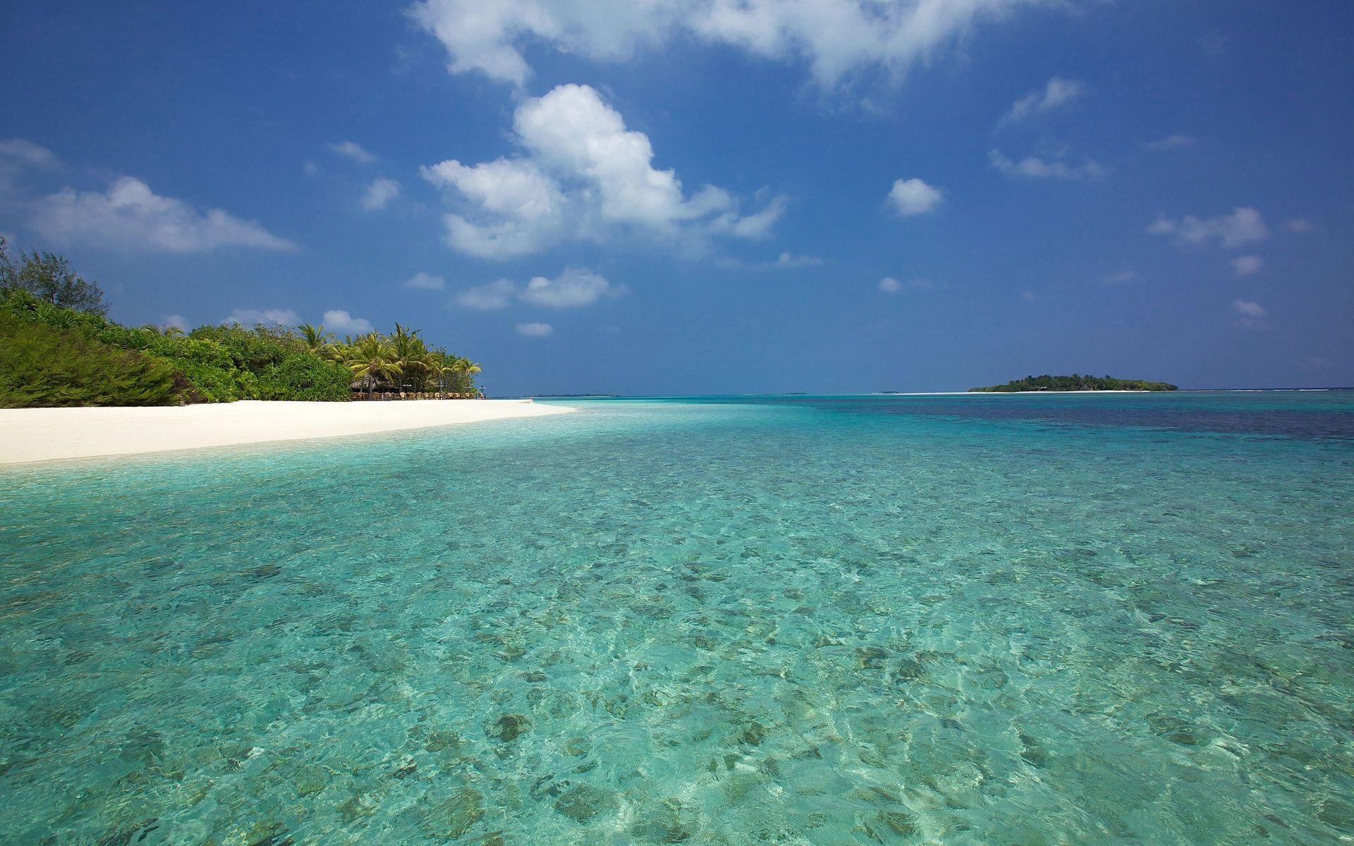 1920x1200 Maldives sea bereg_ostrov beach islands ocean beaches wallpaper