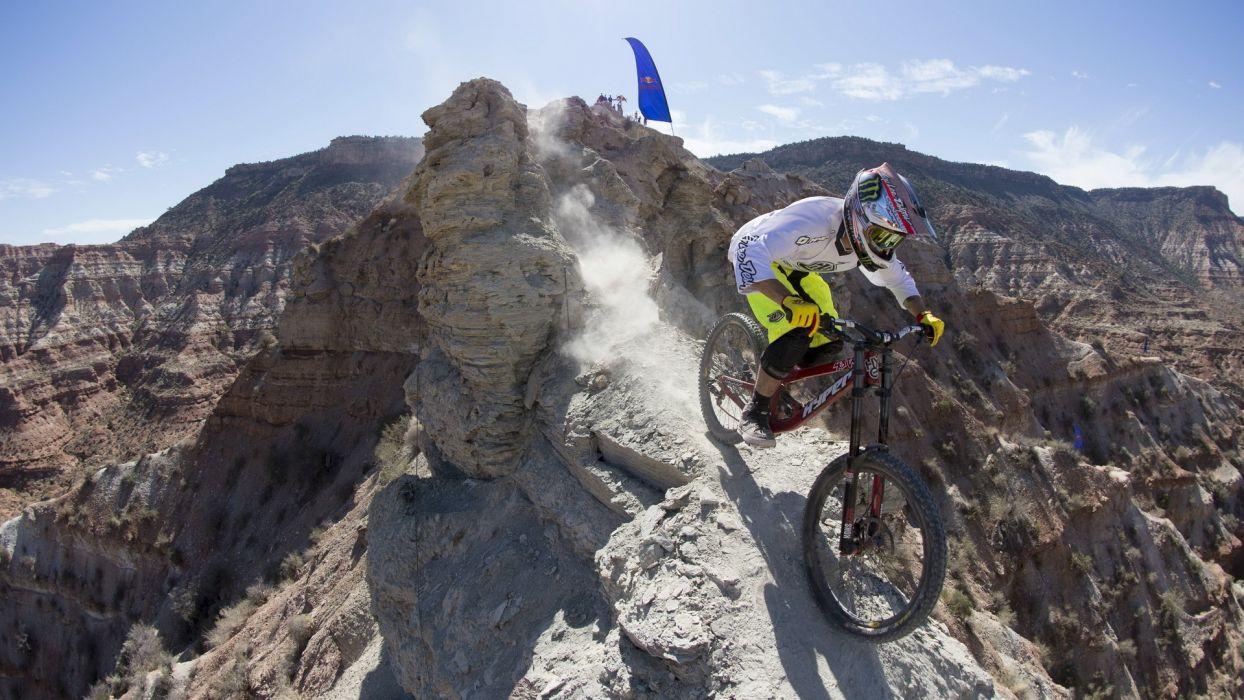 1244x700 Bicycles sports extreme sports Red Bull Red Bull Rampage wallpaper