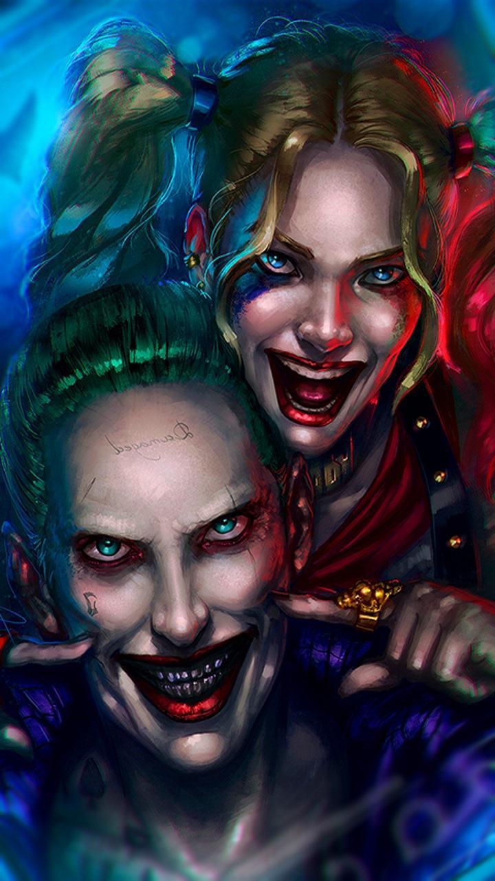 720x1280 Free download Joker and Harley HD Lock Screen Wallpaper