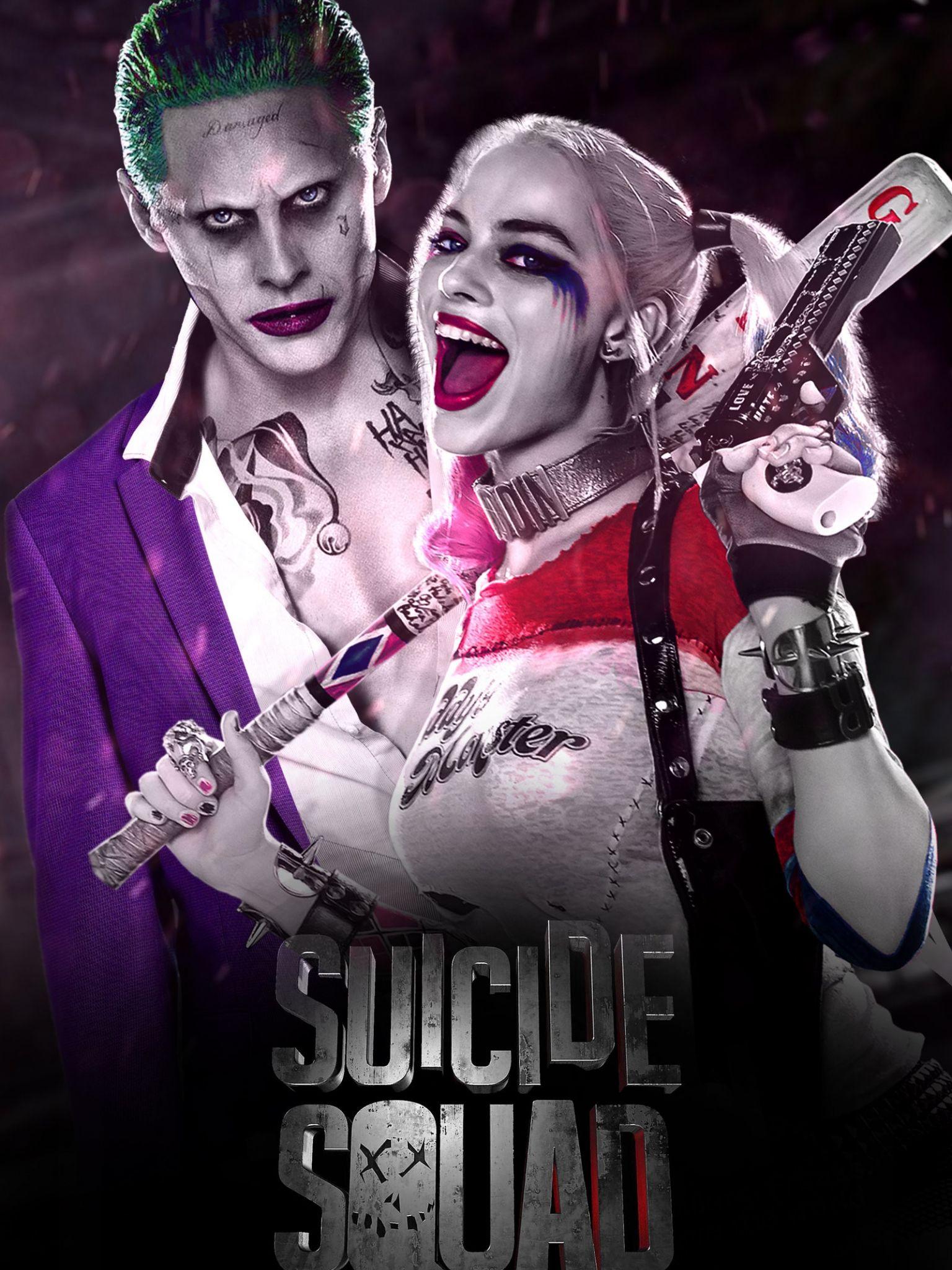 1536x2048 Free download Joker and Harley Quinn Wallpaper