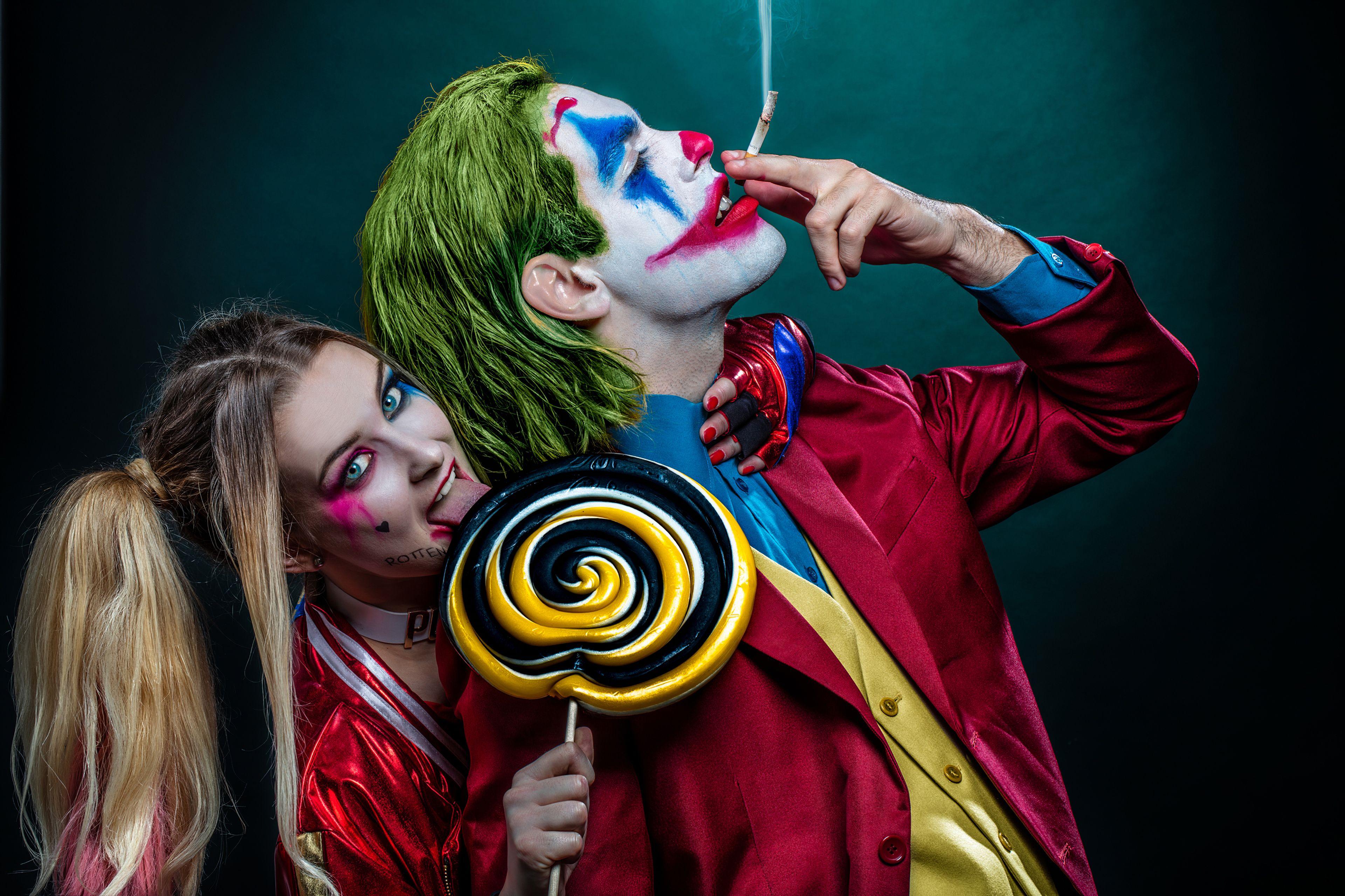 3840x2559 Joker And Harley Quinn Cosplay 4k, HD Superheroes, 4k Wallpaper