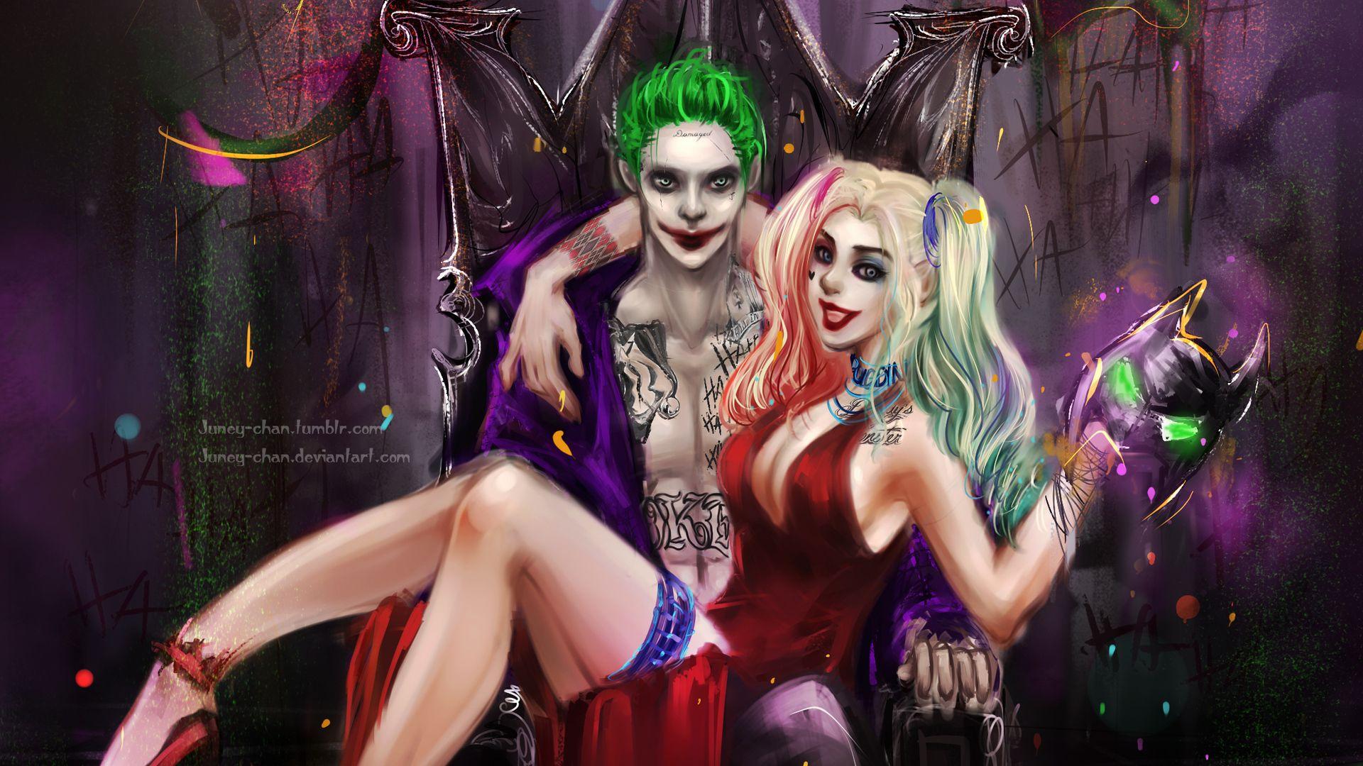 1920x1080 Joker And Harley Quinn Pride Laptop Full HD 1080P HD 4k