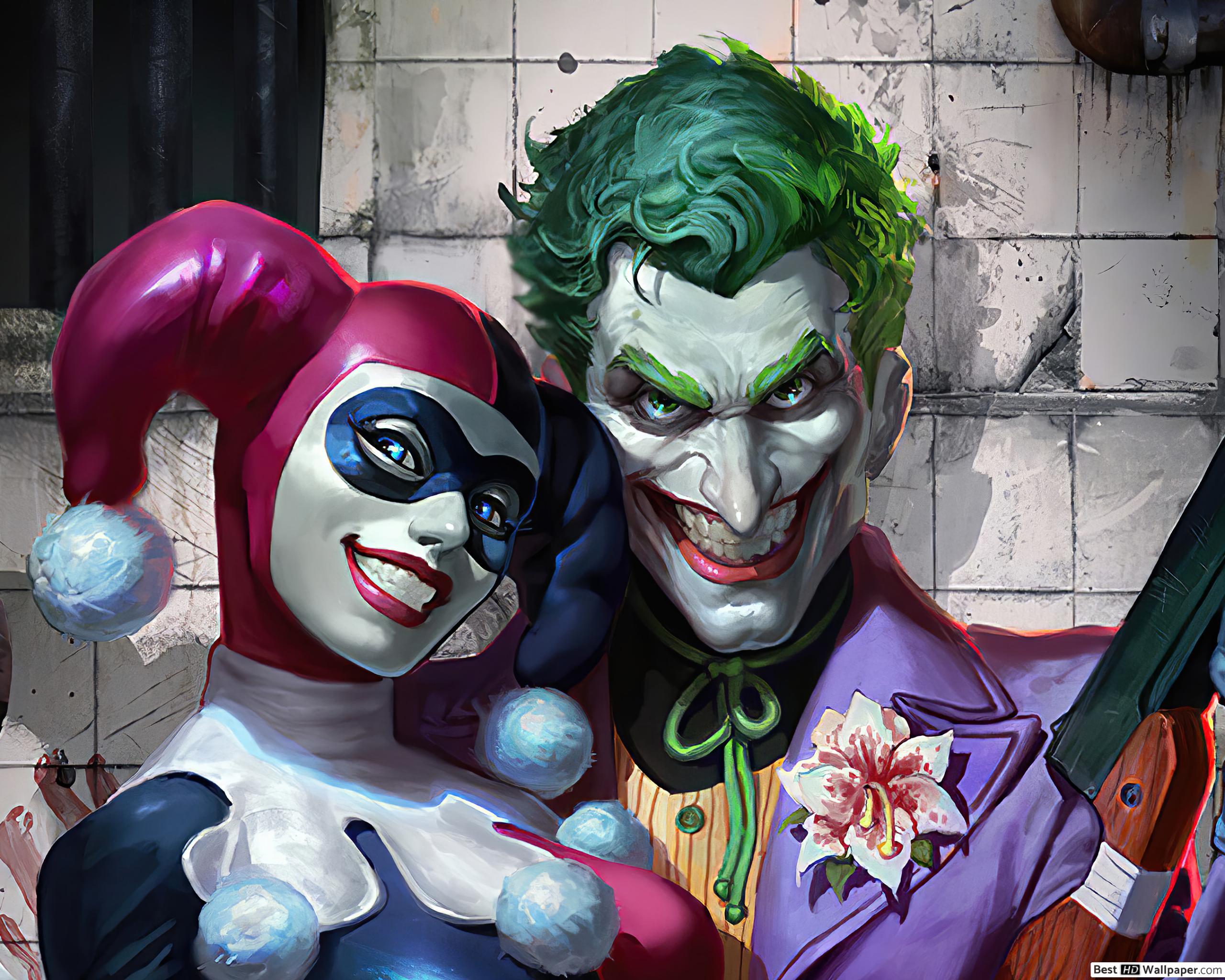 Harley and Joker Wallpapers - Top Free Harley and Joker Backgrounds ...