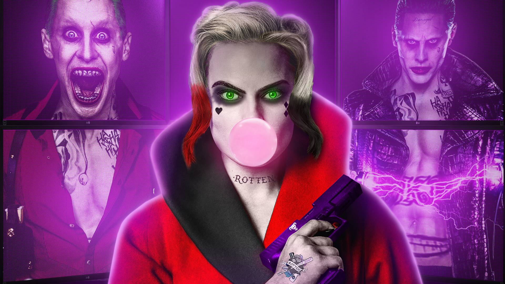 1920x1080 Harley Quinn Joker Wallpaper
