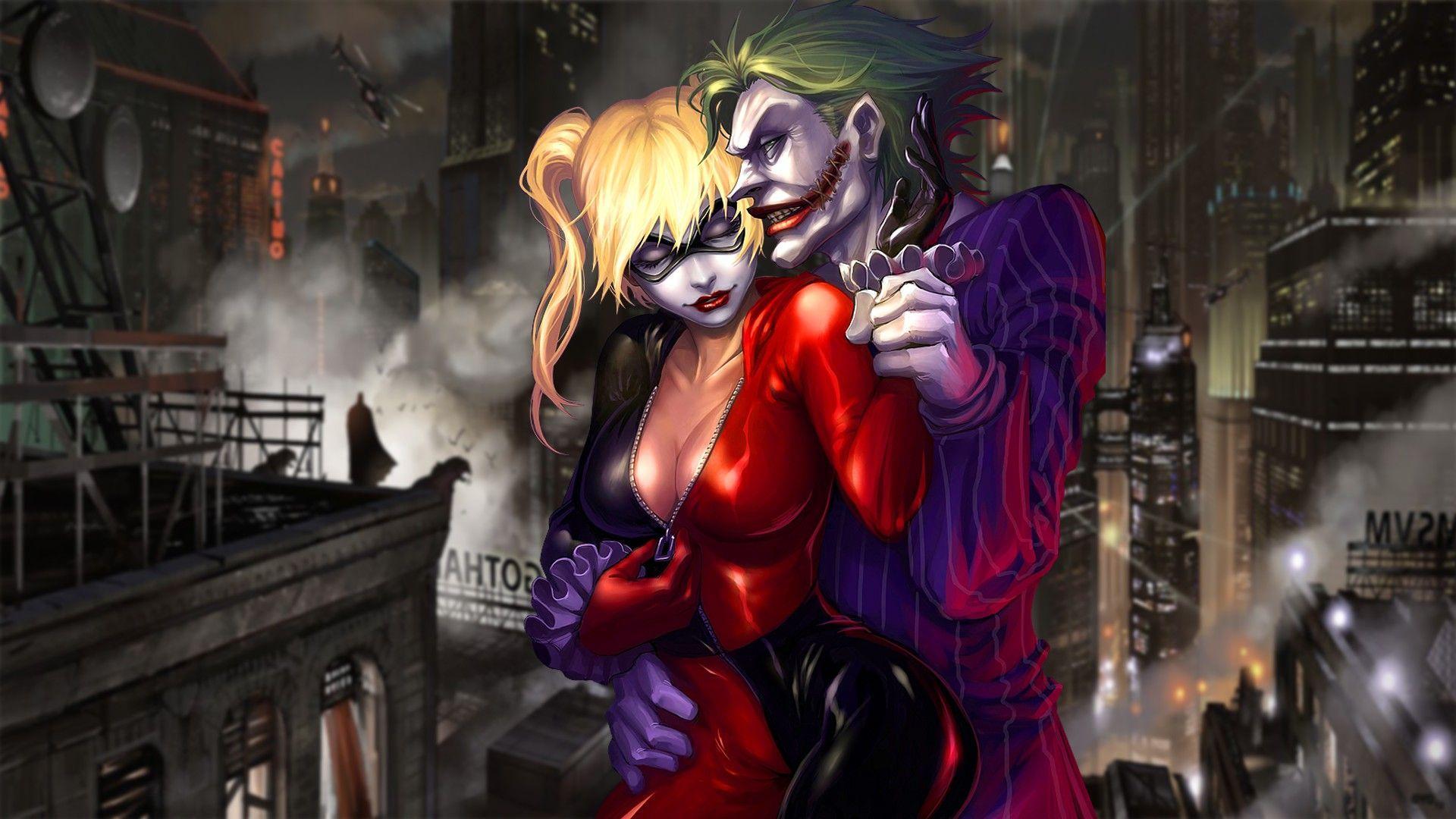 1920x1080 Harley Quinn Joker Wallpaper