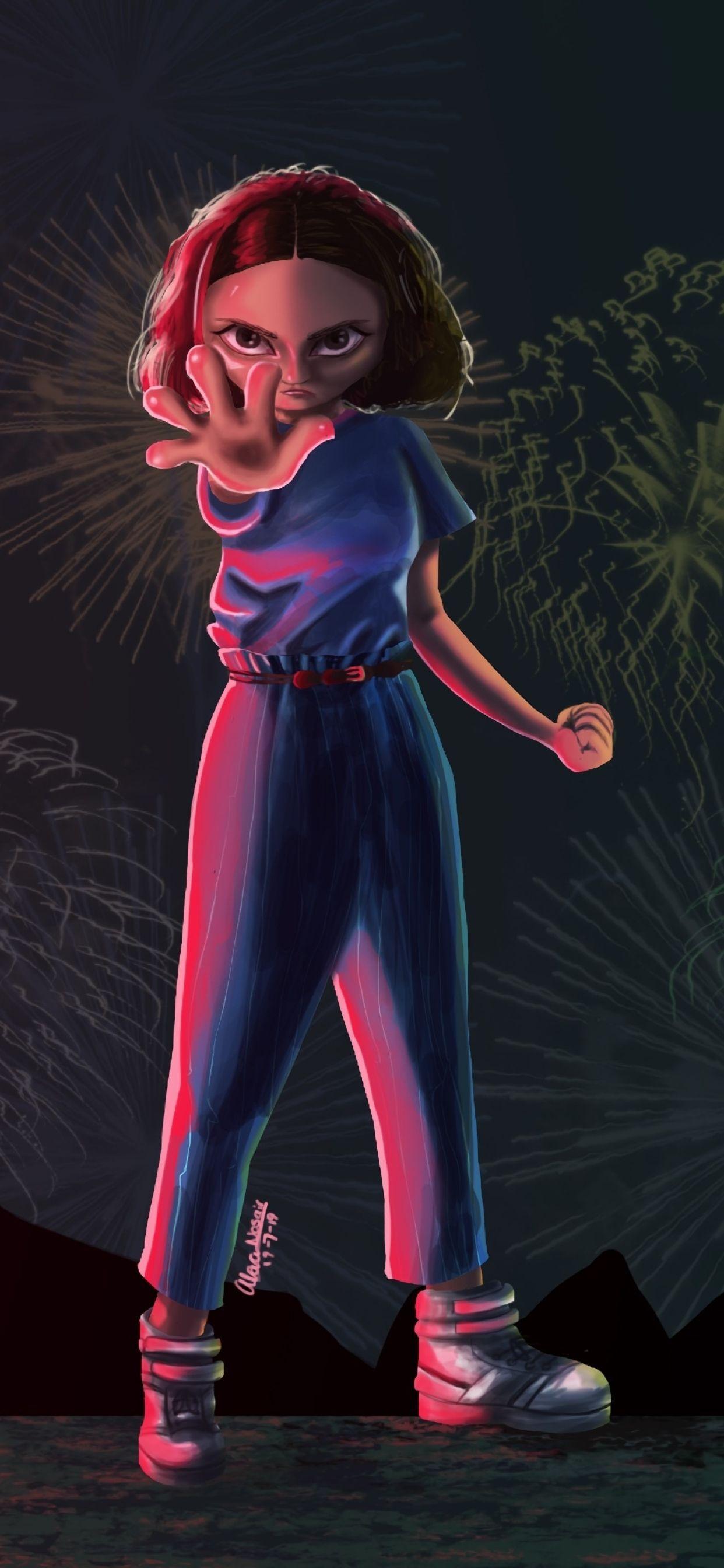 1242x2688 Stranger Things Eleven Art iPhone XS MAX Wallpaper, HD