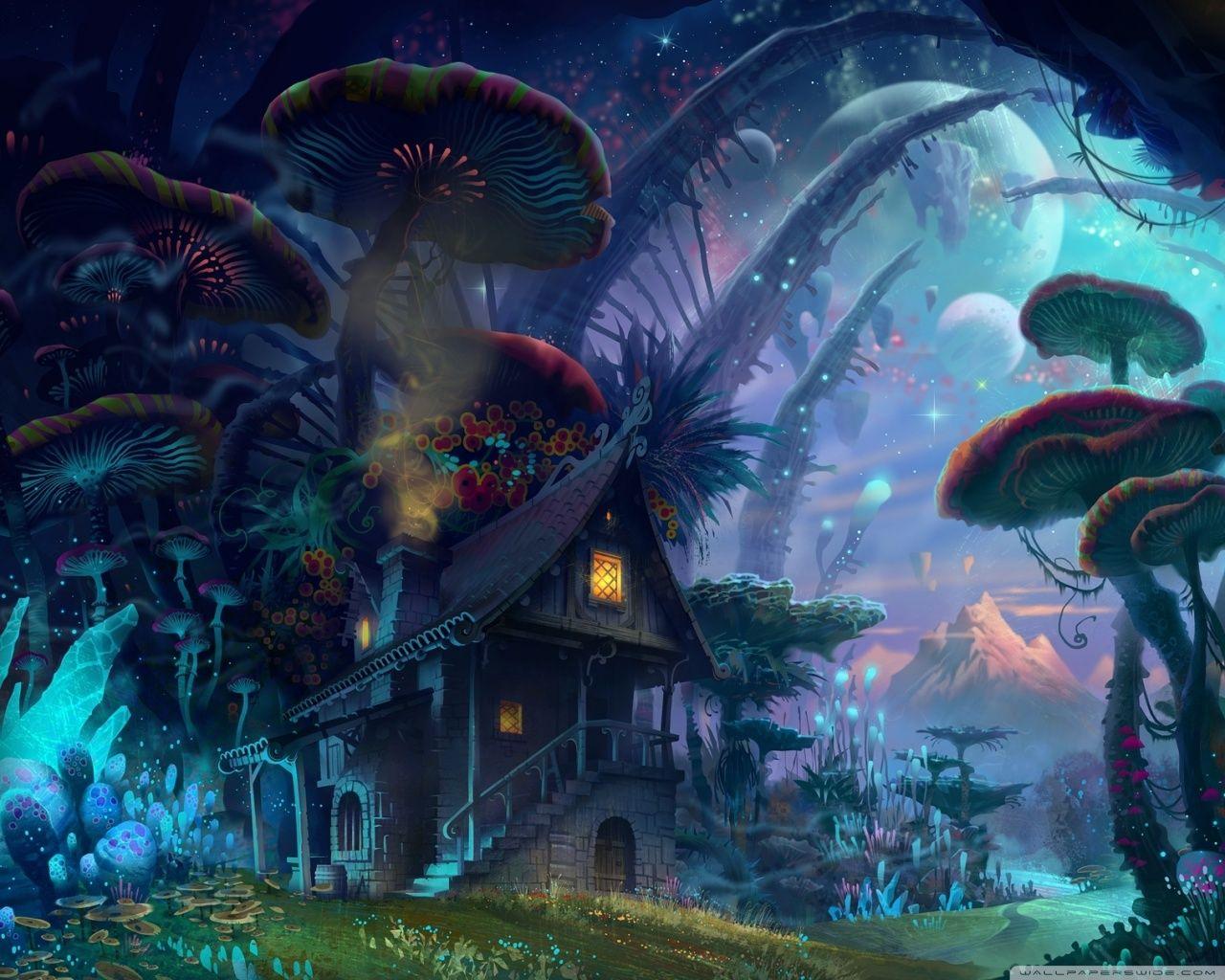 1280x1024 Tiny World Fantasy Art Ultra HD Desktop Background Wallpaper