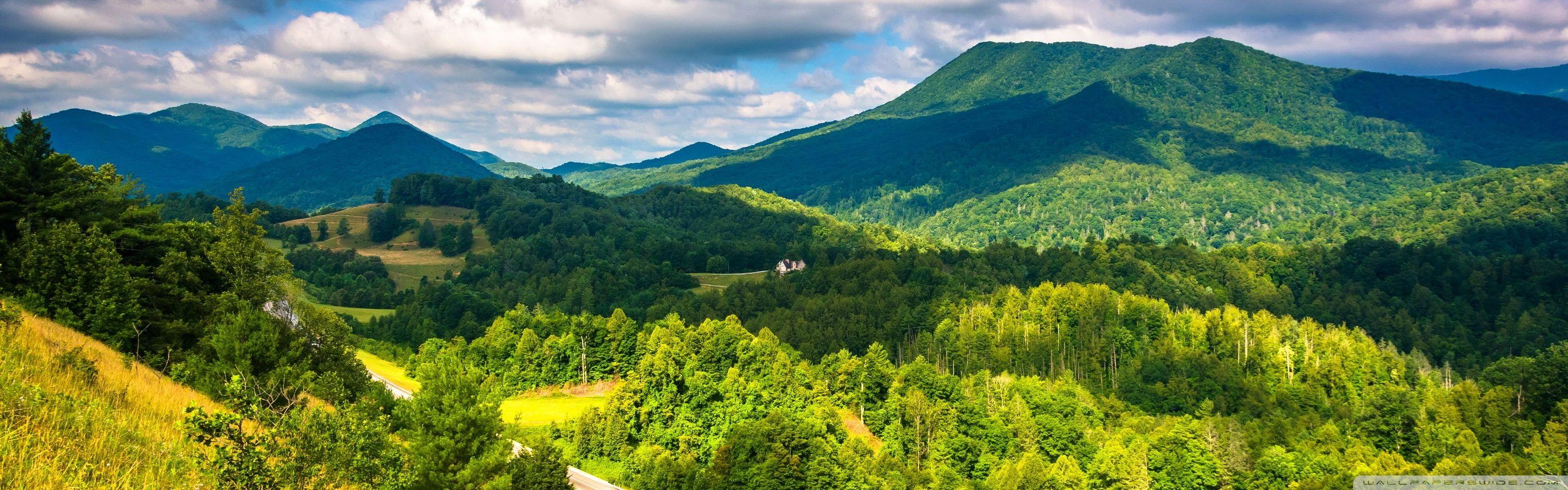 2880x900 Free download Appalachian Mountains USA 4K HD Desktop Wallpaper