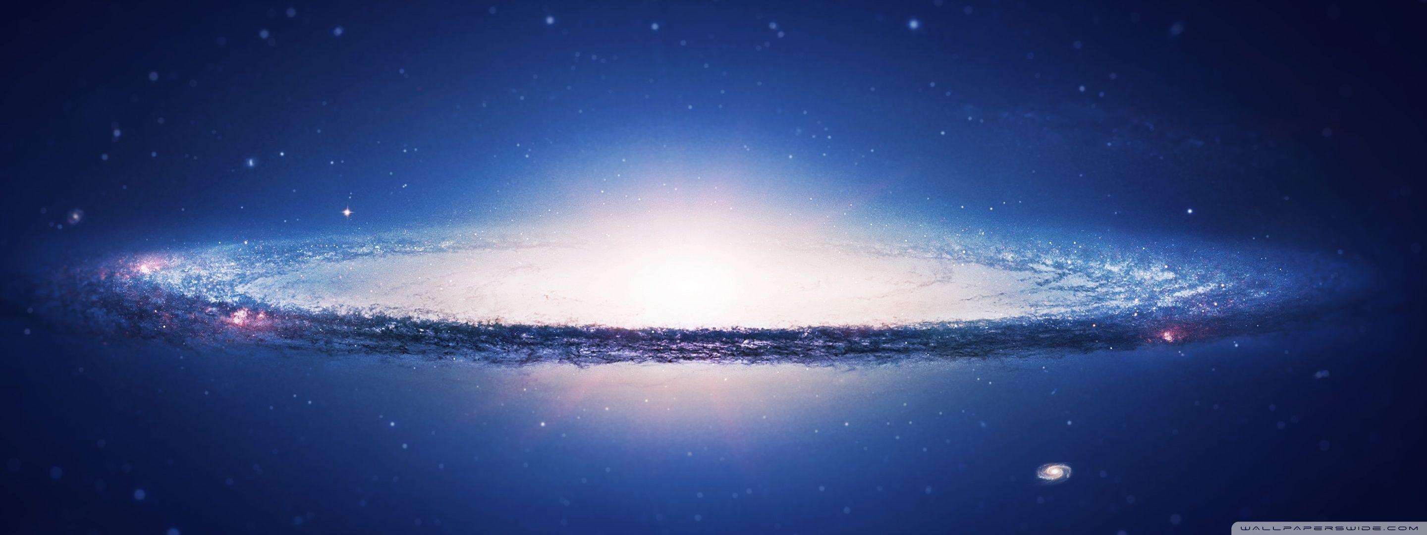 2880x1080 Spiral Galaxy Ultra HD Desktop Background Wallpaper for 4K UHD TV