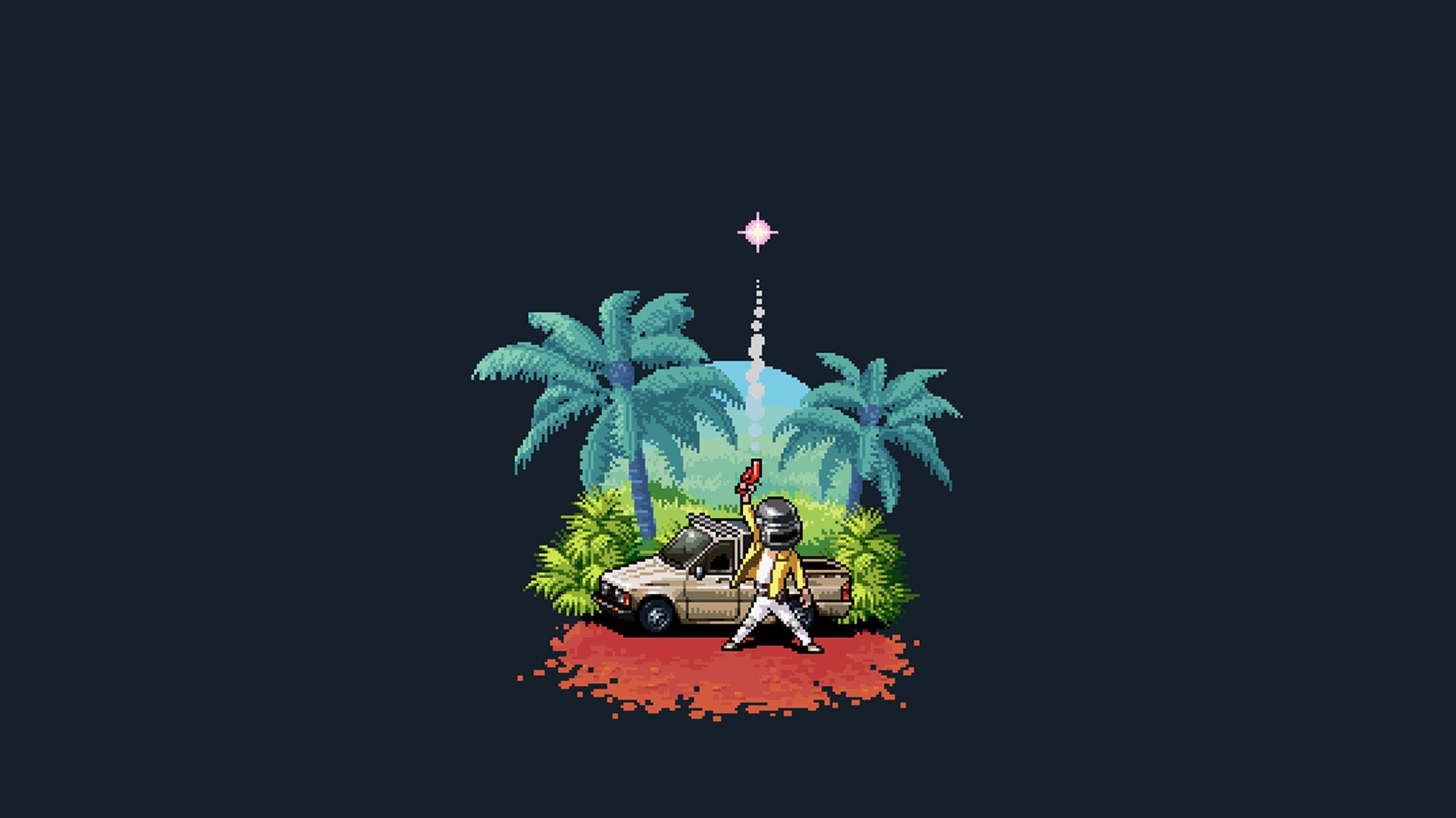 2560x1440 Pubg Pixel Art 4k 1440P Resolution HD 4k Wallpaper