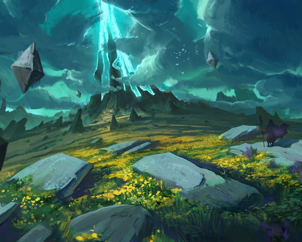 1280x1024 Download 1280x1024 wallpaper fantasy, landscape, art, standard 5:4