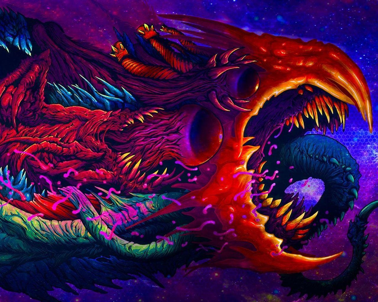 1280x1024 Hyper Beast CSGO Art Cool 1280x1024 Resolution Wallpaper